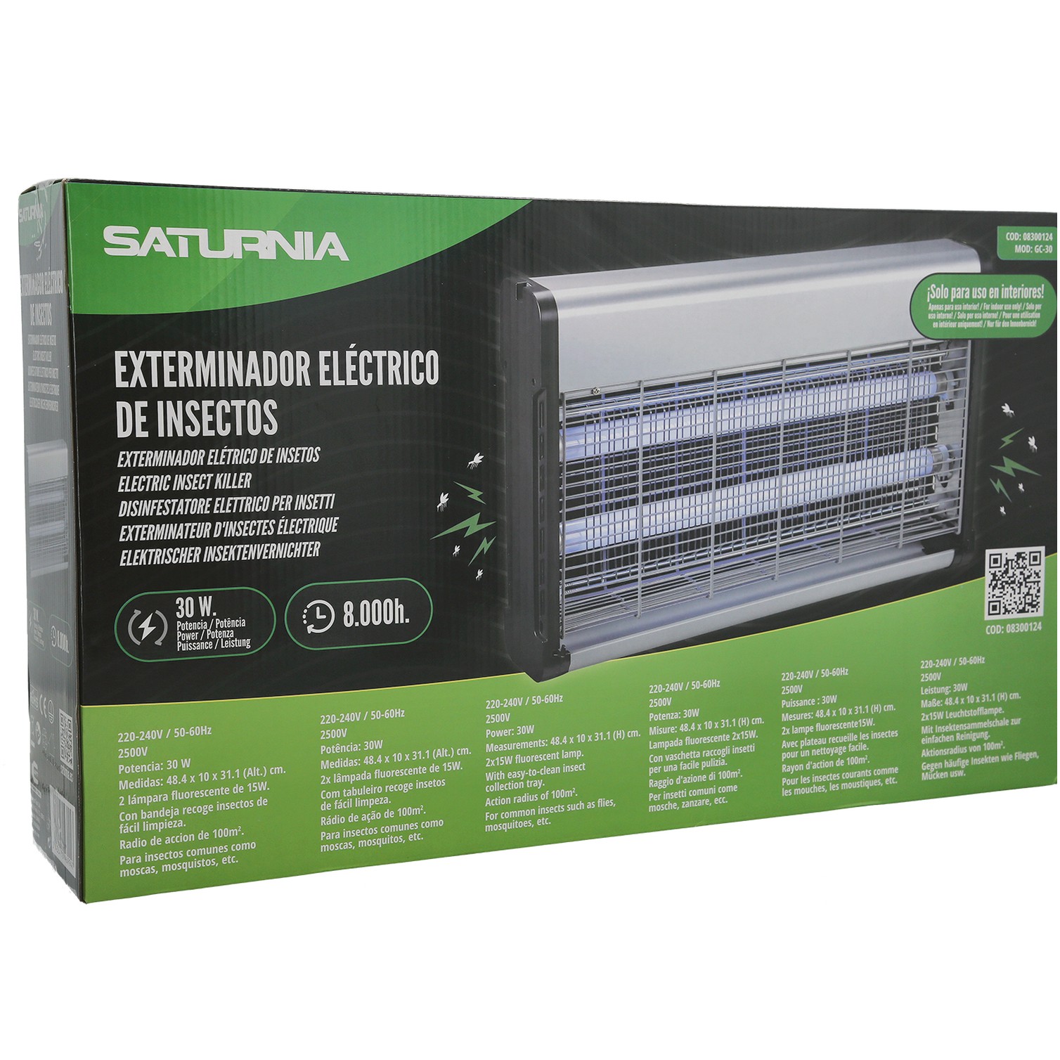 Exterminador De Insectos 30 W.