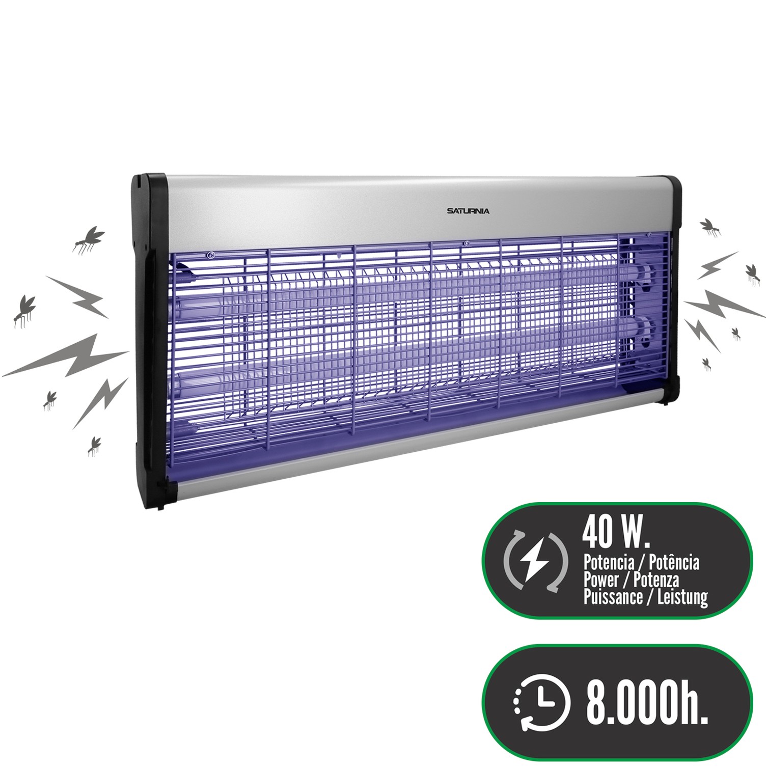 Exterminador De Insectos 40 W.