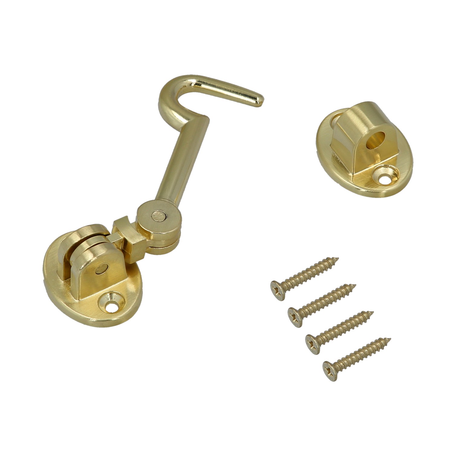 Aldabillas Multiusos Reforzada Con Tornillos 100 Mm Latón Pulido