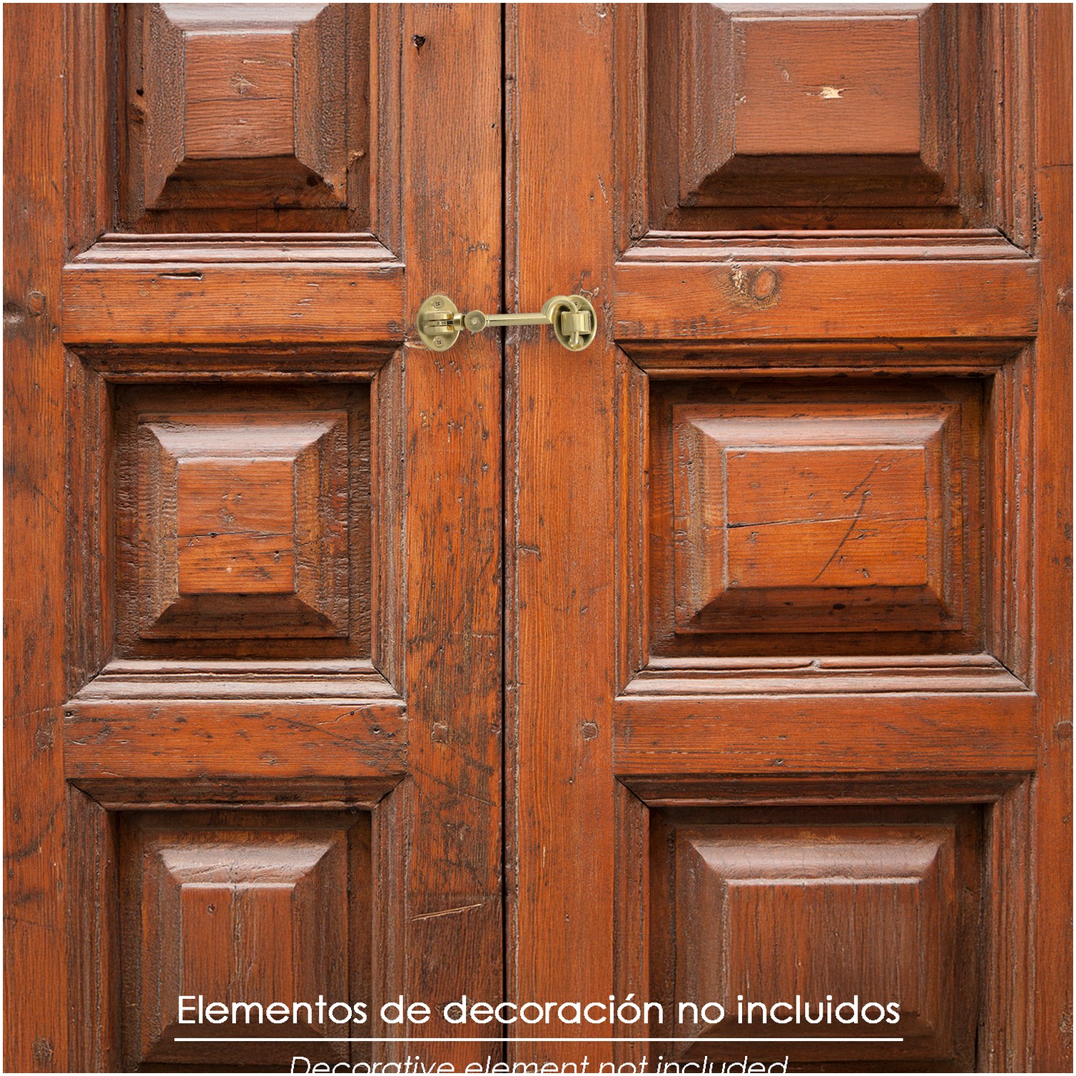 Aldabillas Multiusos Reforzada Con Tornillos 100 Mm Latón Pulido