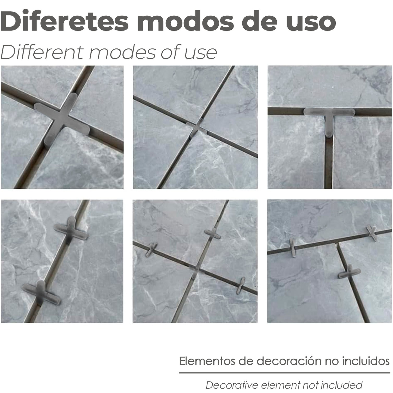 Crucetas Cruz / Separadores Para Suelos Ceramicos 1 mm. (Bolsa 250 Piezas)