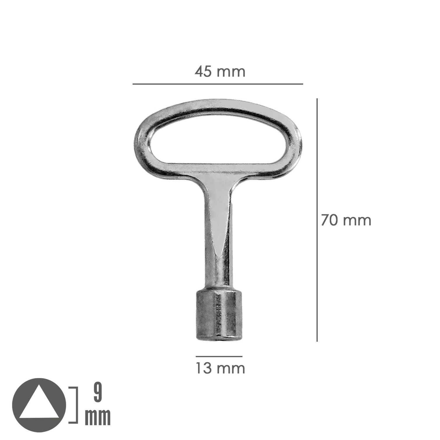 Llave Cierre Triangulo 193 9 mm.