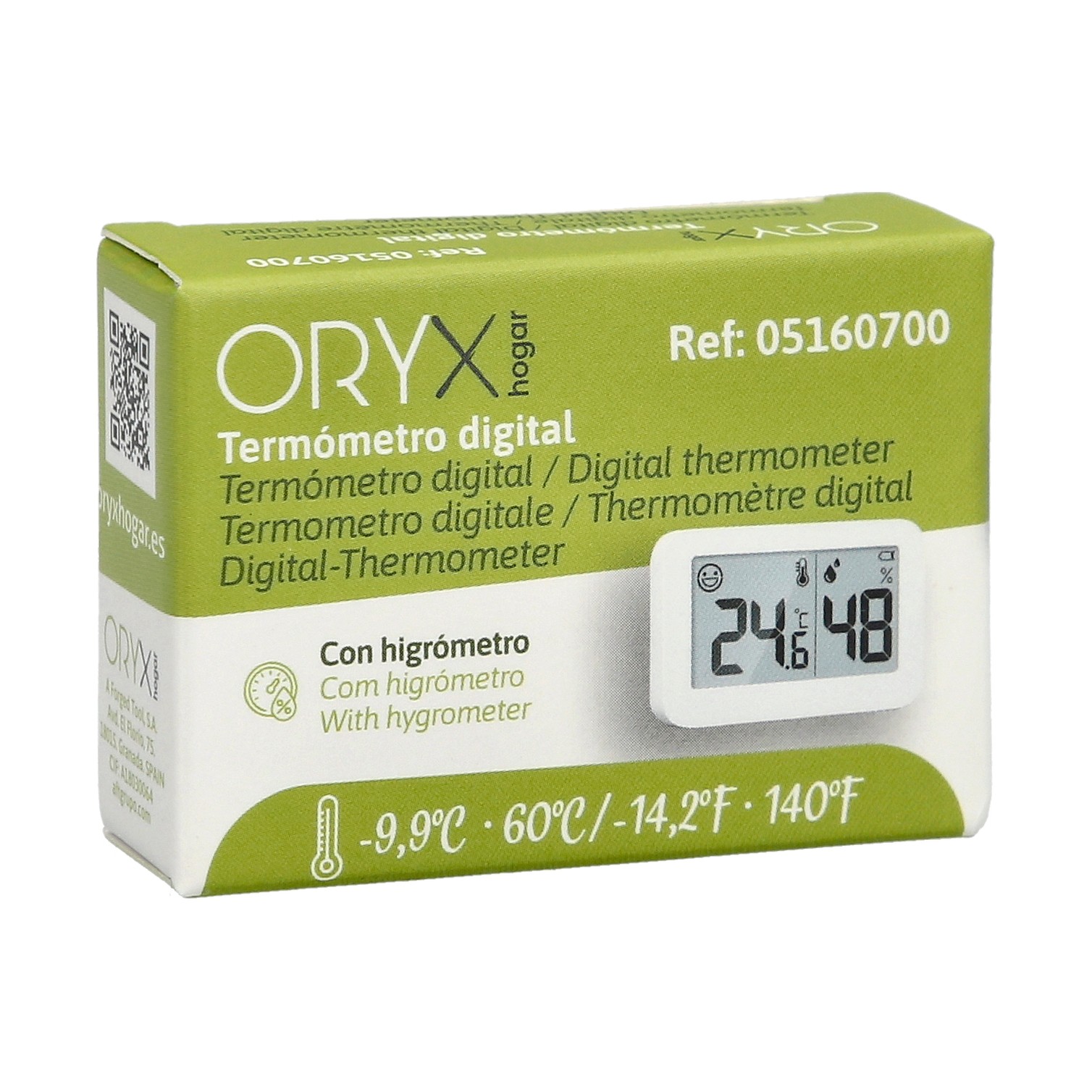 Termometro Digital Con Indicador Humedad