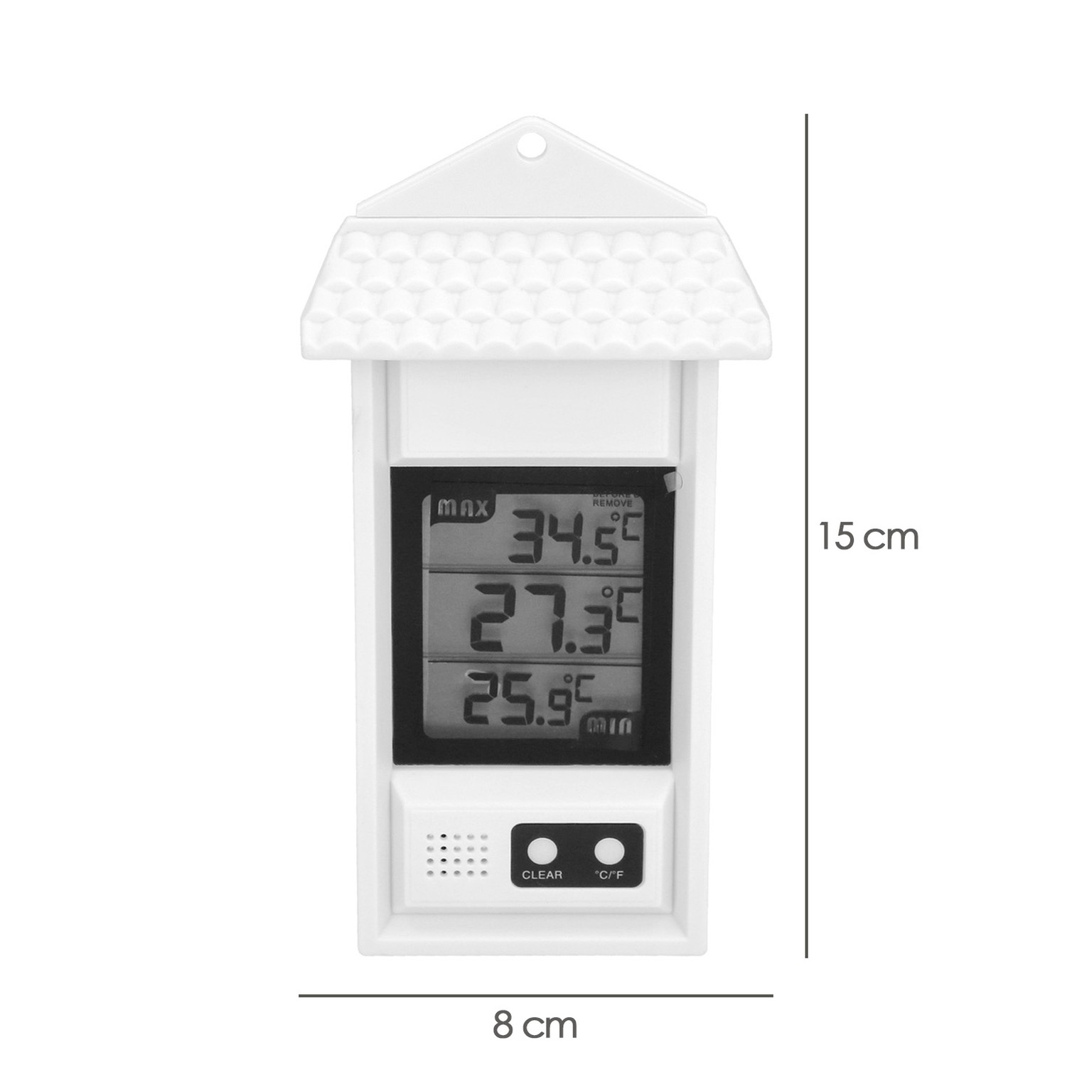 Termometro Digital Interiores / Exteriores Con Indicador De Temperatura Maxima y Minima