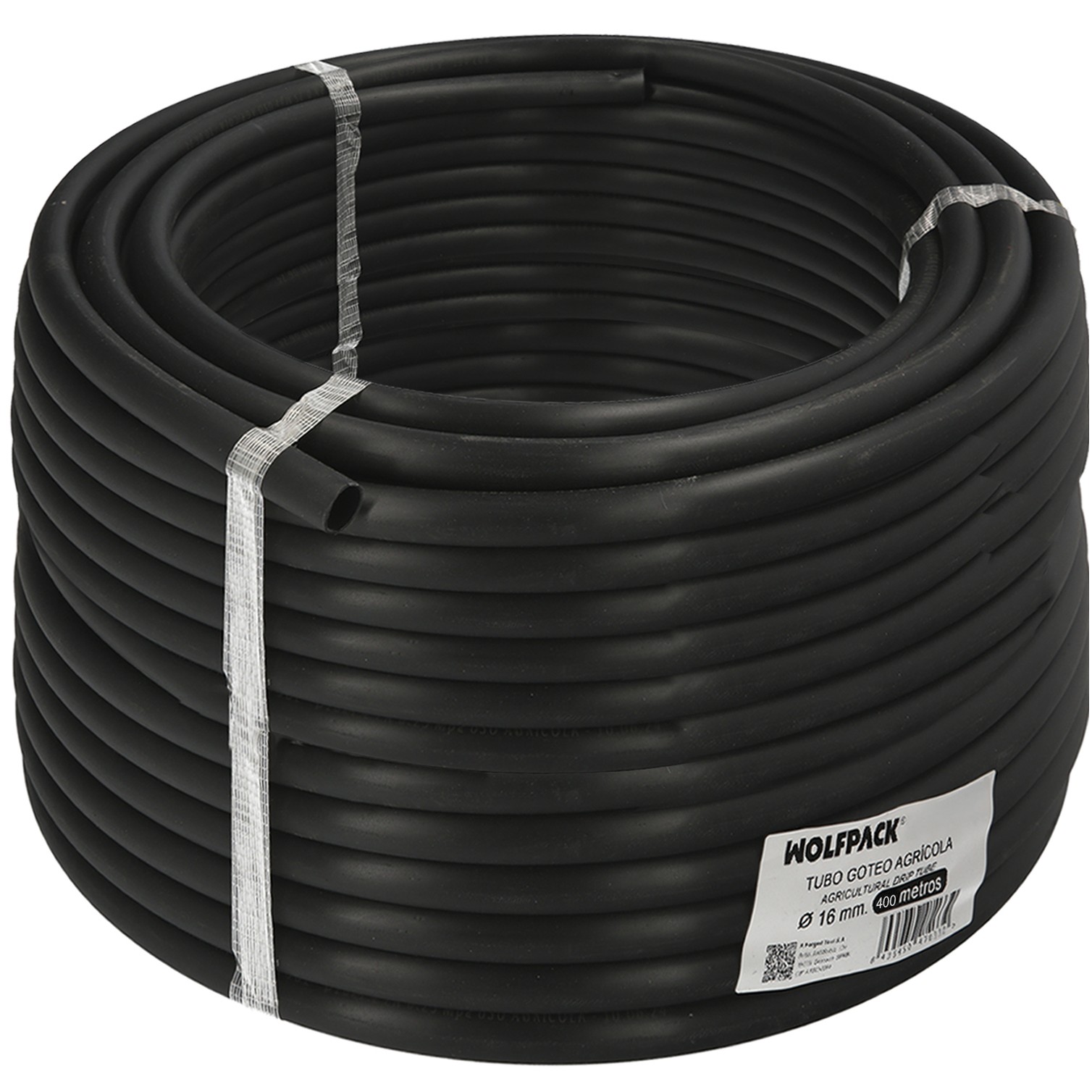 Tuberia De Riego Por Goteo Ø 16 mm. Espesor Tubo 1,2 mm. Uso Agricola 400 Metros