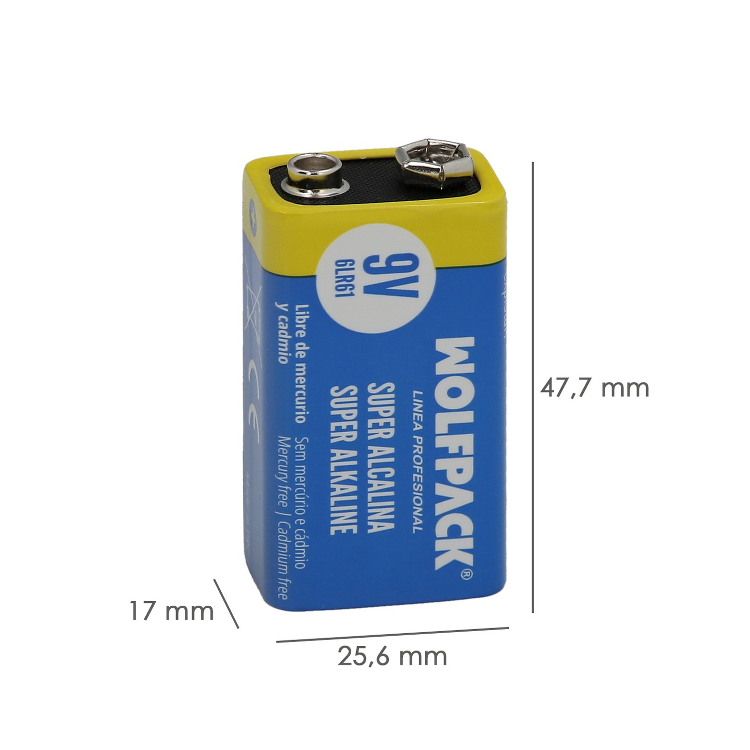 Pila Alcalina 6LR61 (Blister 1 Pieza)