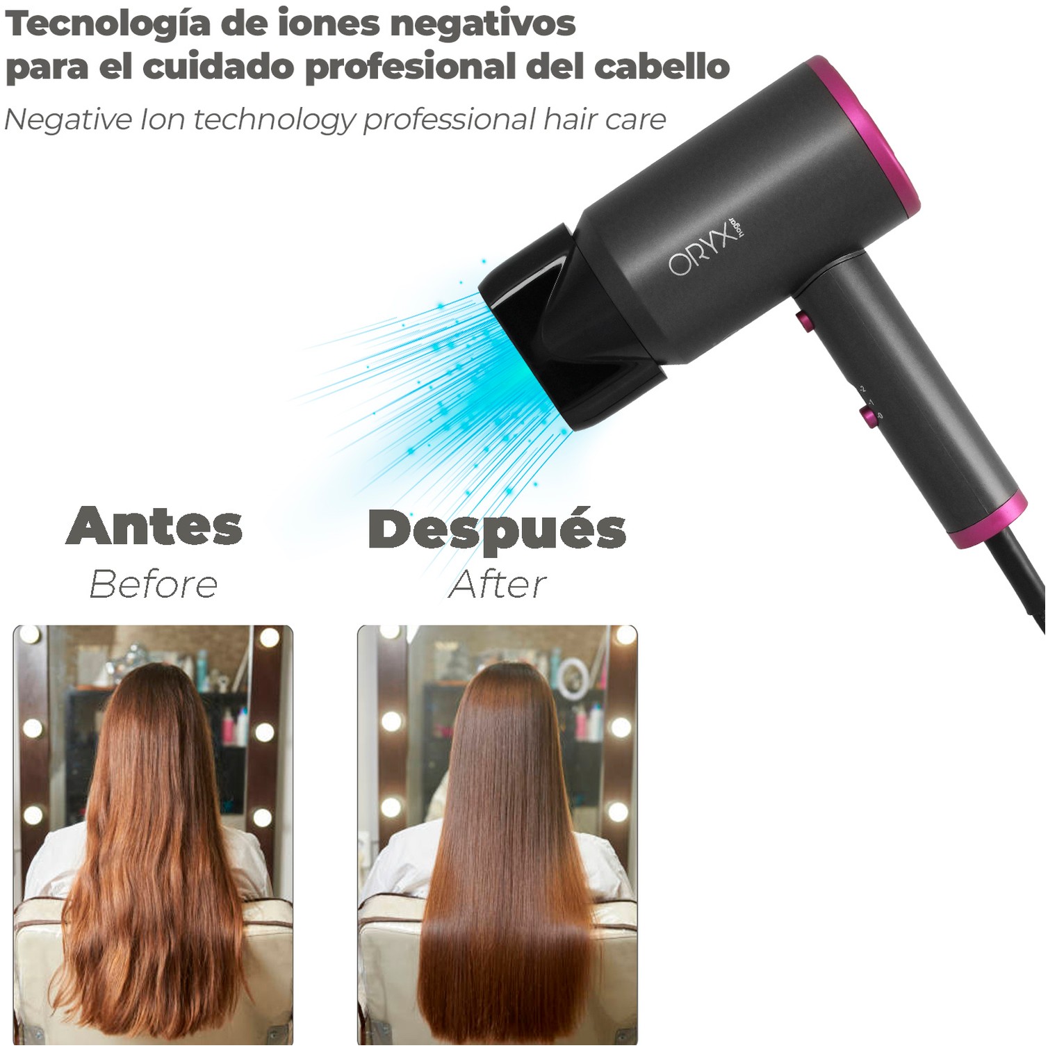 Secador Pelo 2000 Watt Oryx