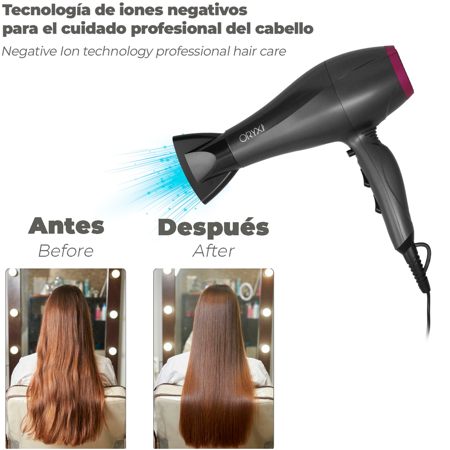 Secador Pelo 2200 Watt Oryx