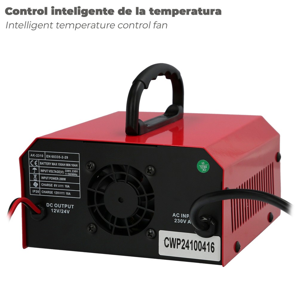 Carga Baterias Con Mantenedor De Carga 6/12v 10-150 Ah Automatico