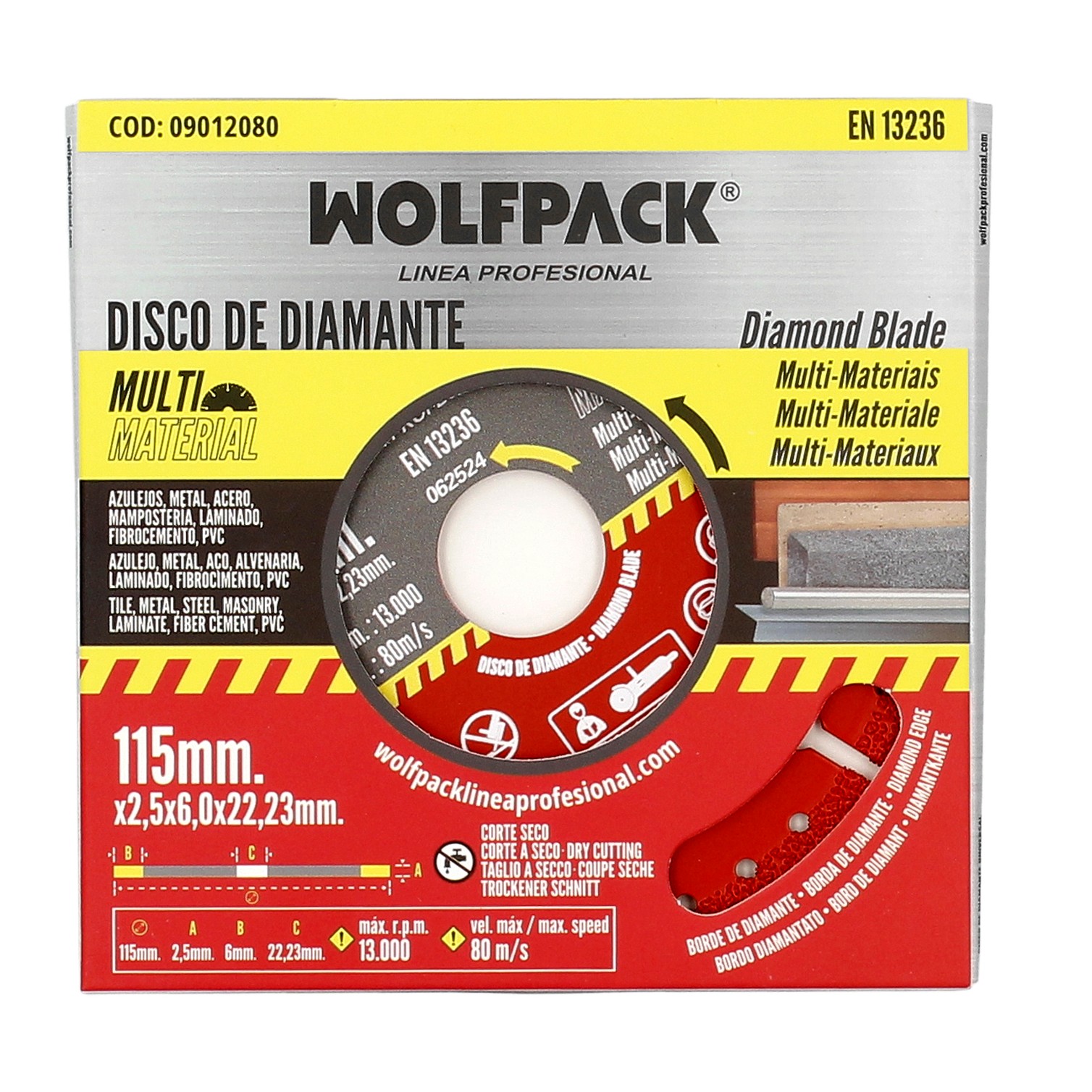 Disco Diamante 115 Mm Multimaterial Total X