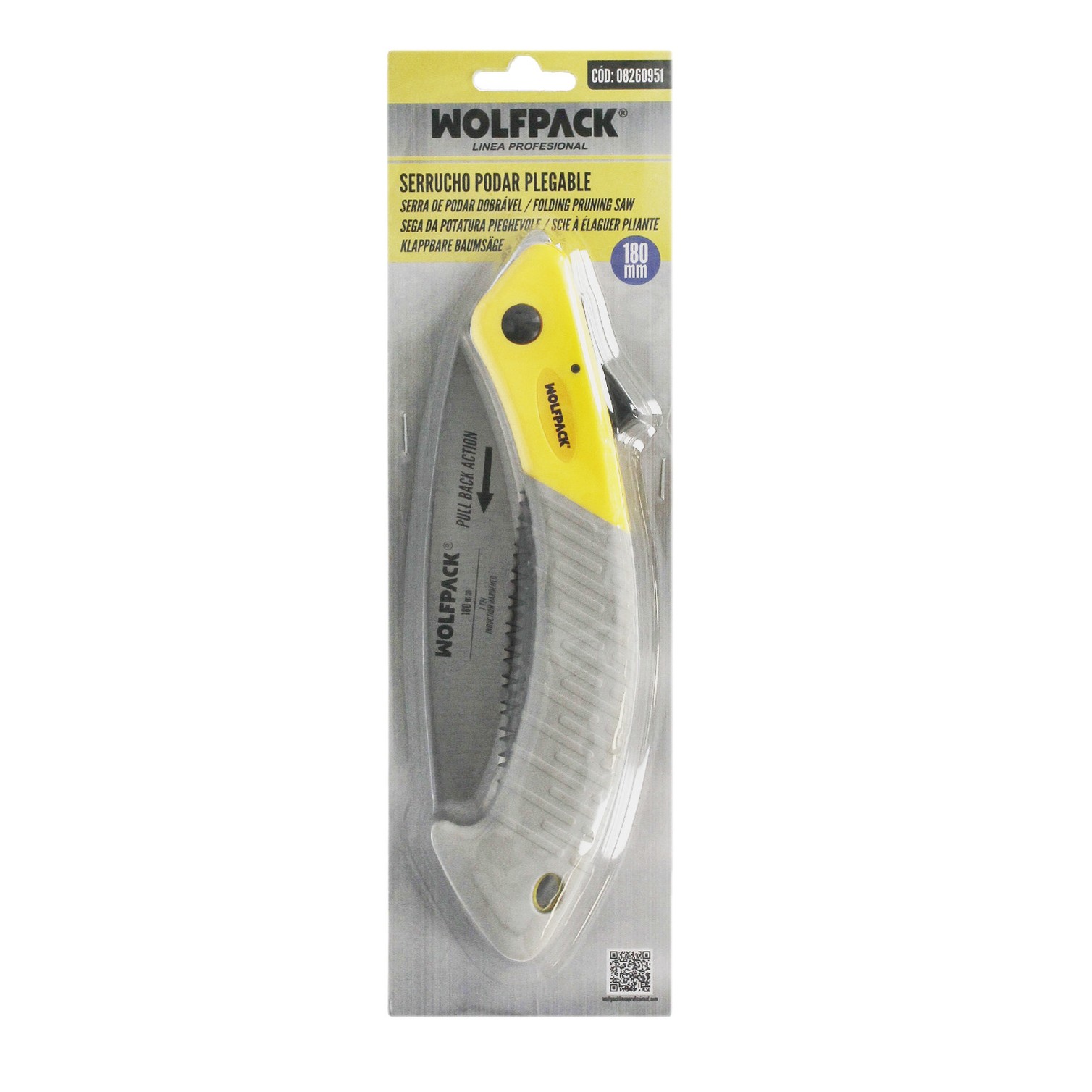 Serrucho Podar Plegable 180 mm.