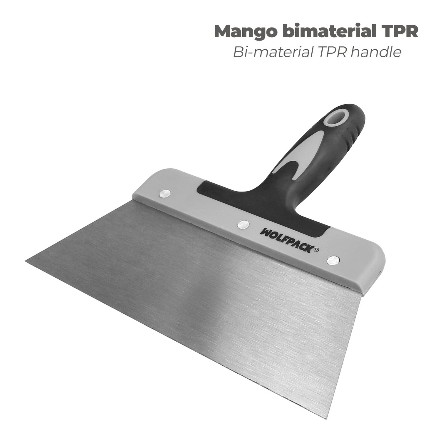 Espatula Acero 250 mm. Mango TPR