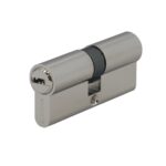 Cilindro Seguridad 35x35 mm/13,5 Leva Corta Niquelado Con 5 llaves