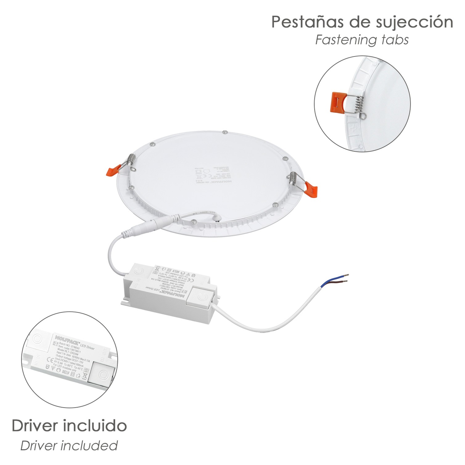 Downlight Led Empotrar 20 Watt 1800 Lumenes 4500K