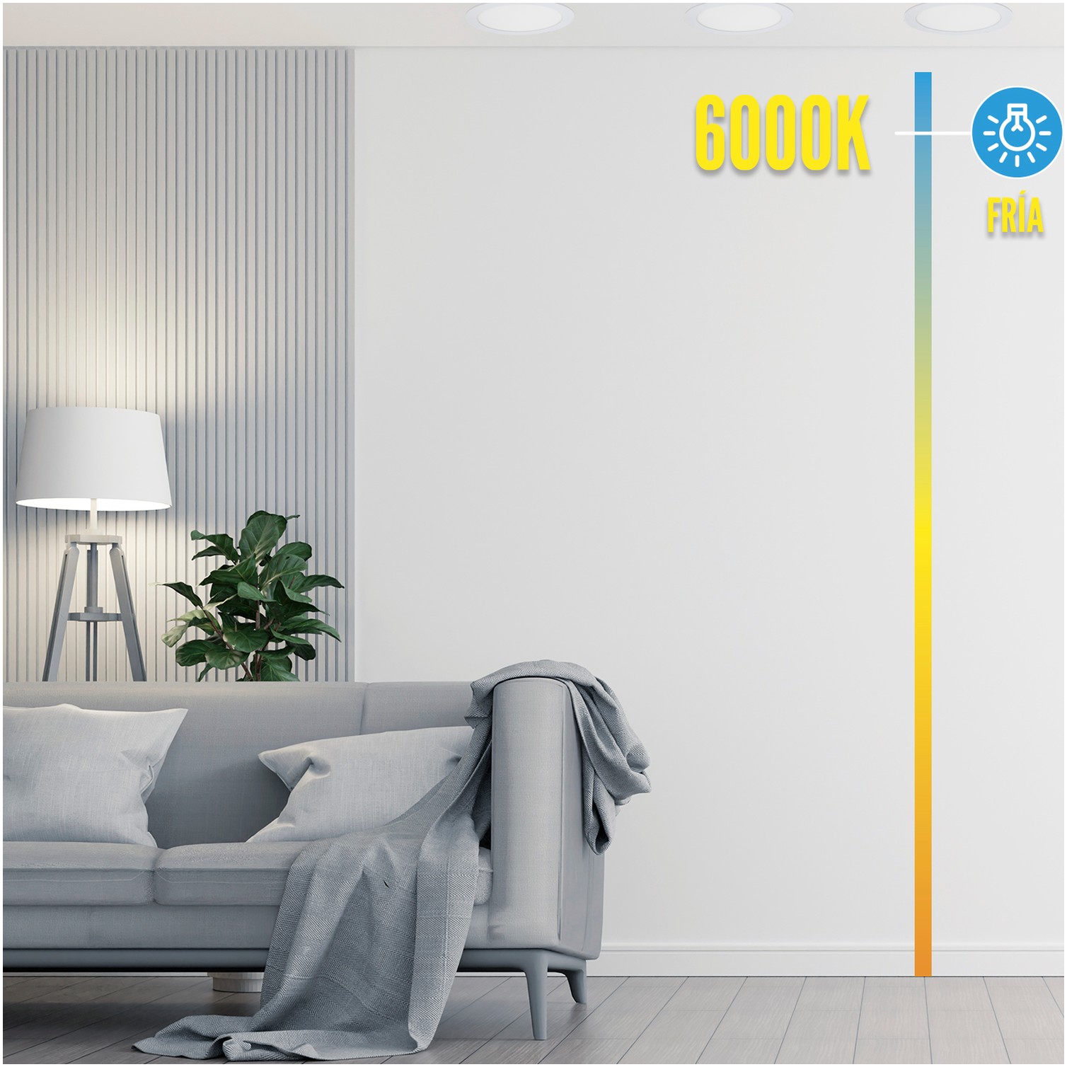 Downlight Led Empotrar 20 Watt 1800 Lumenes 3000K