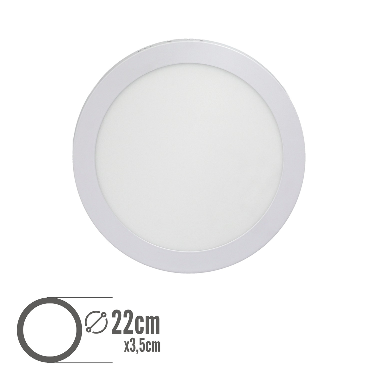 Downlight Superficie Led 20 Watt 1800 Lumenes 6000K