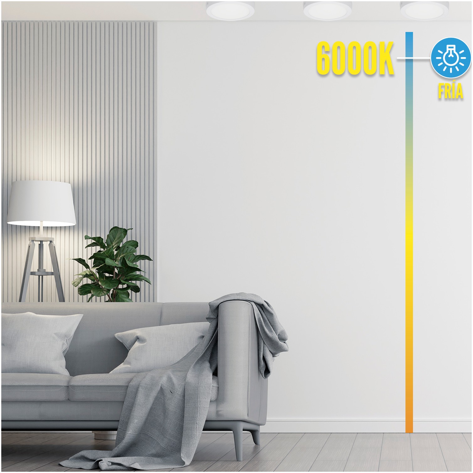 Downlight Superficie Led 20 Watt 1800 Lumenes 6000K
