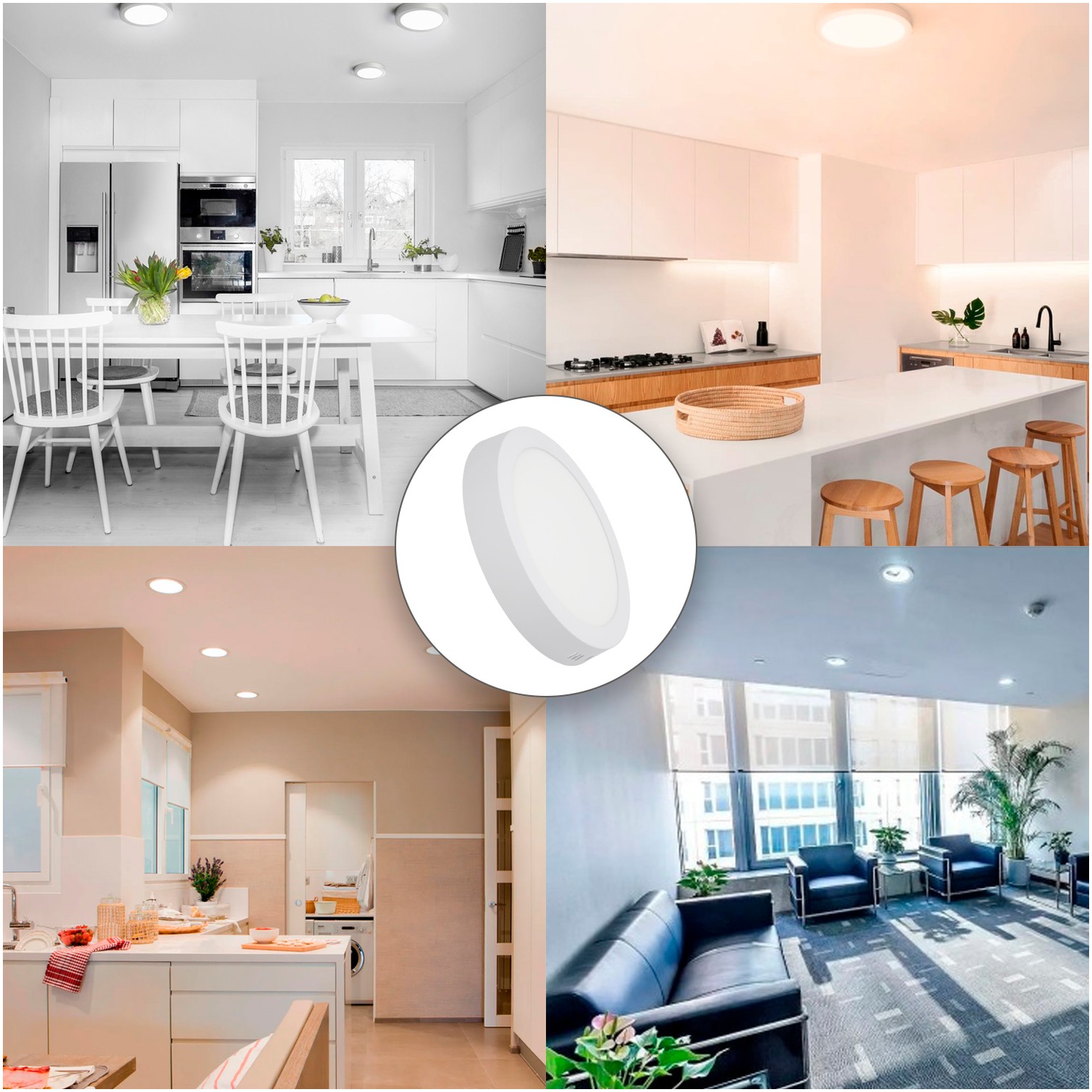 Downlight Superficie Led 20 Watt 1800 Lumenes 3000K