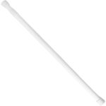 Barra Para Cortina Ducha Extensible Aluminio Blanco 125 a 220 cm.
