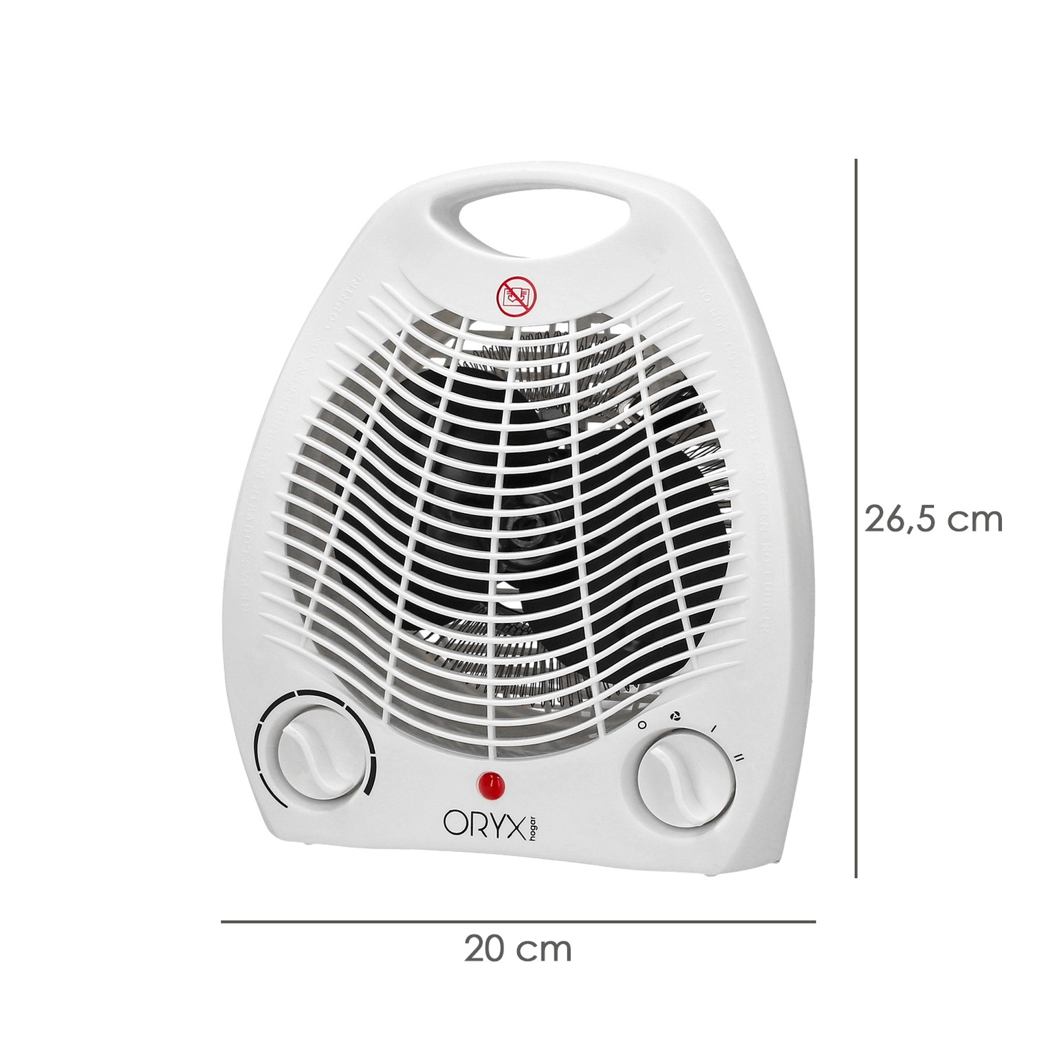 Termoventilador Ovalado 1000 / 2000w