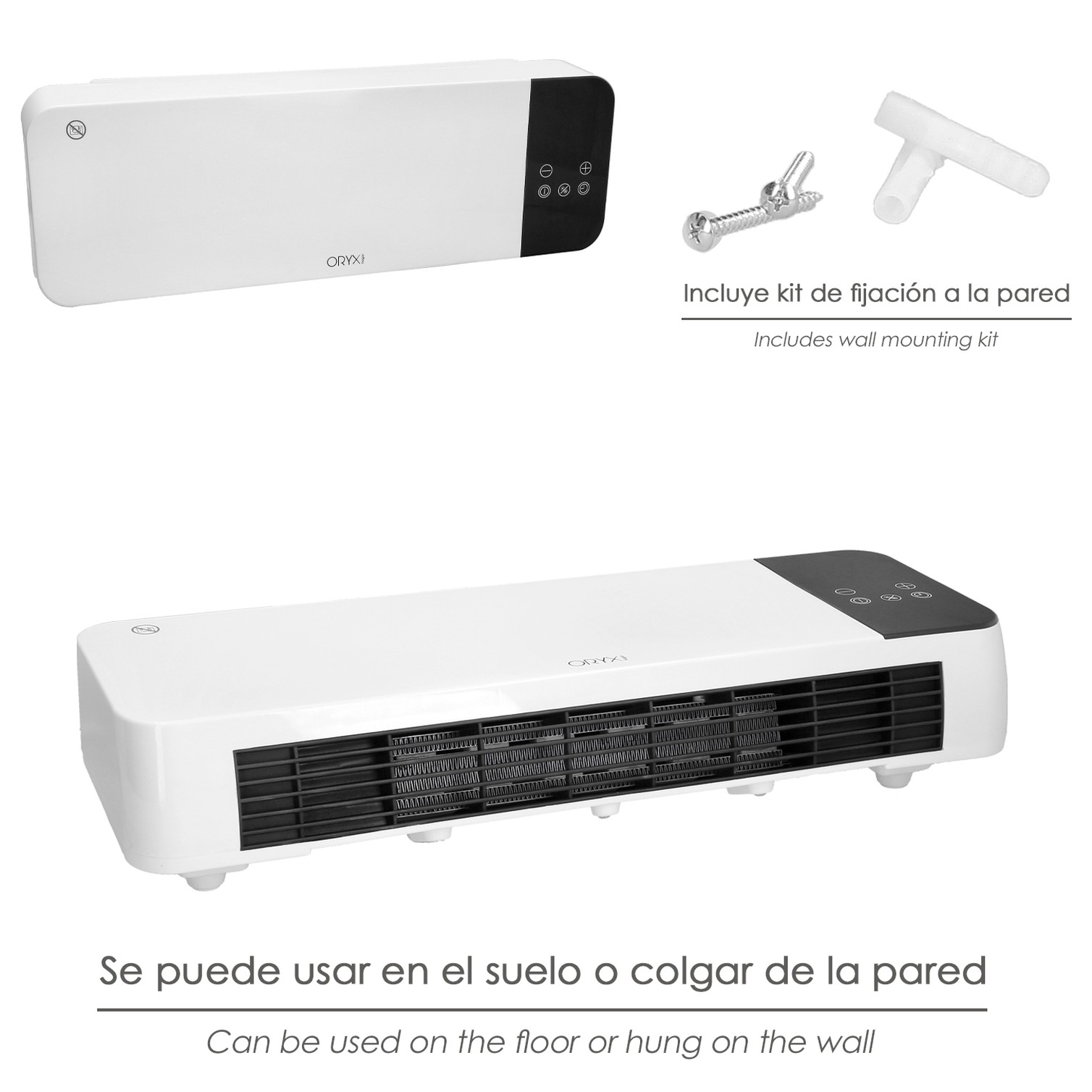 Termoconvector De Pared Split 1000 / 2000 Watt.