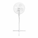 Ventilador Pie Blanco 45 Watt - 1,2 Metro Alto.