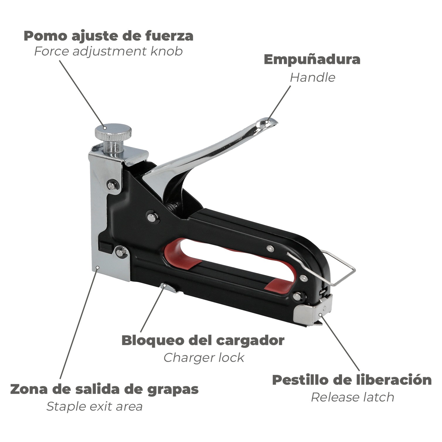 Grapadora Metal Regulable Nº3 4/14mm.