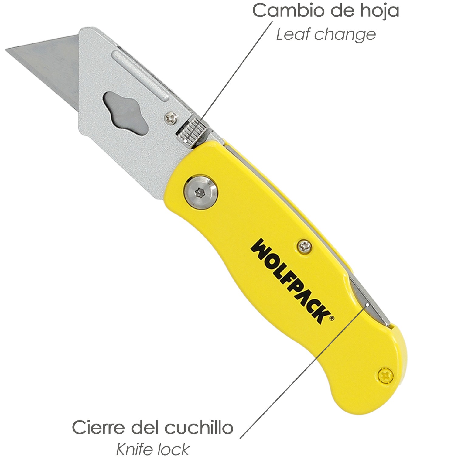 Cutter Plegable Hoja Trapezoidal 155 mm.