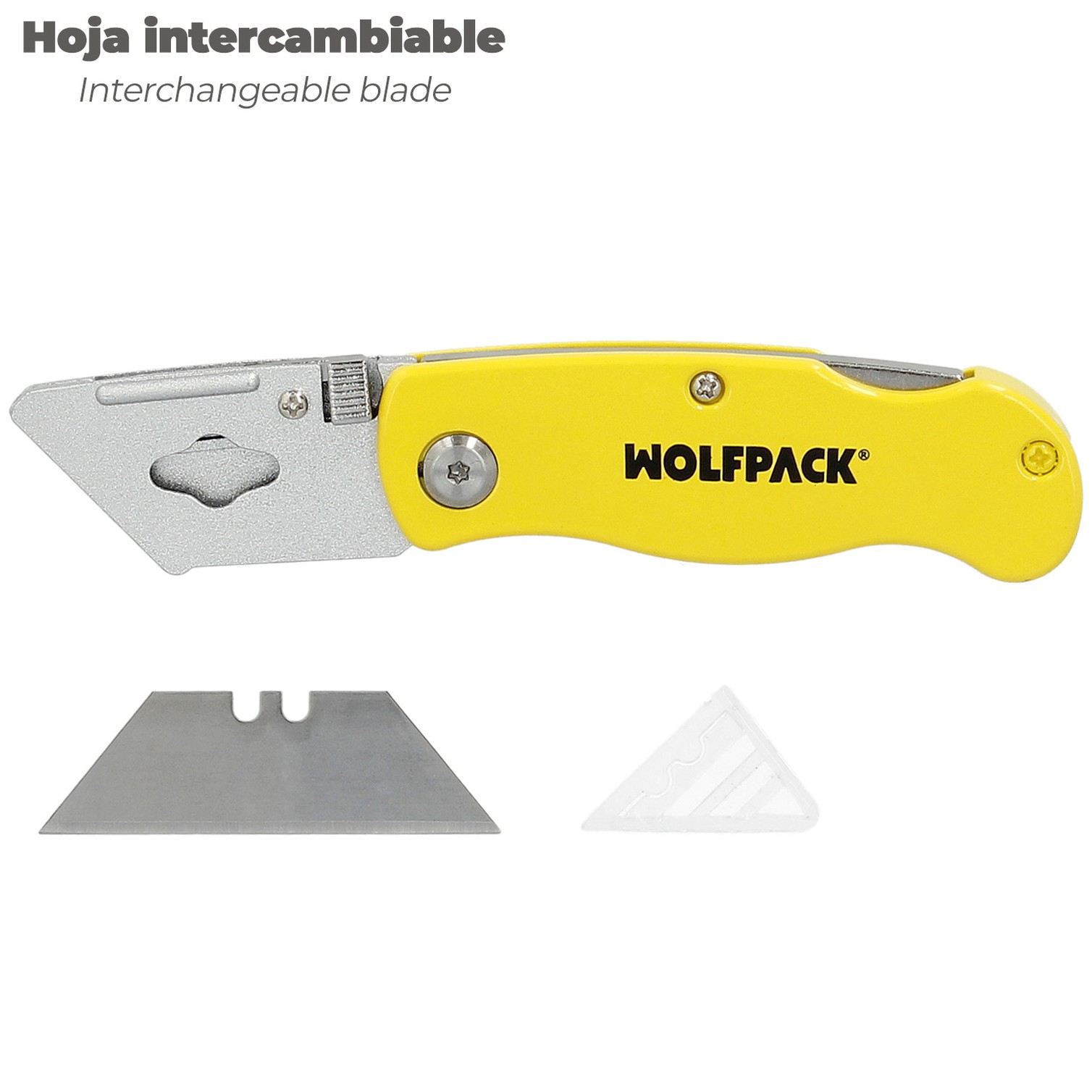 Cutter Plegable Hoja Trapezoidal 155 mm.