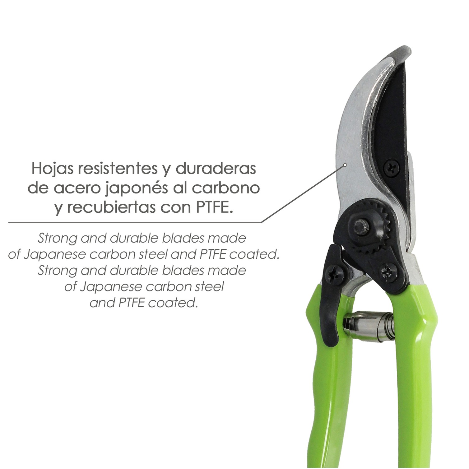 Tijeras Podar 1 Mano 200 mm. PTFE.