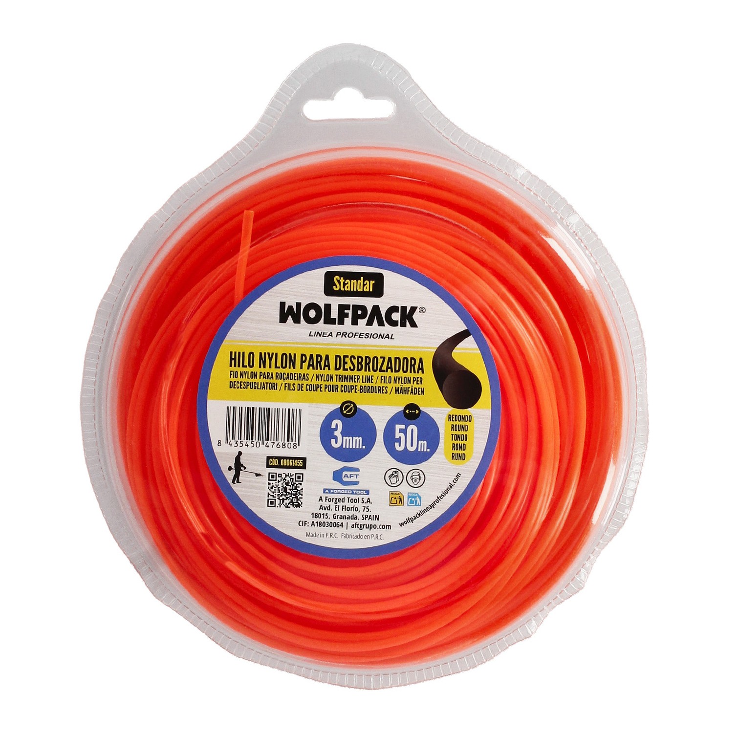 Hilo Nylon Redondo Ø 3,0 mm. (Dispensador 50 metros)