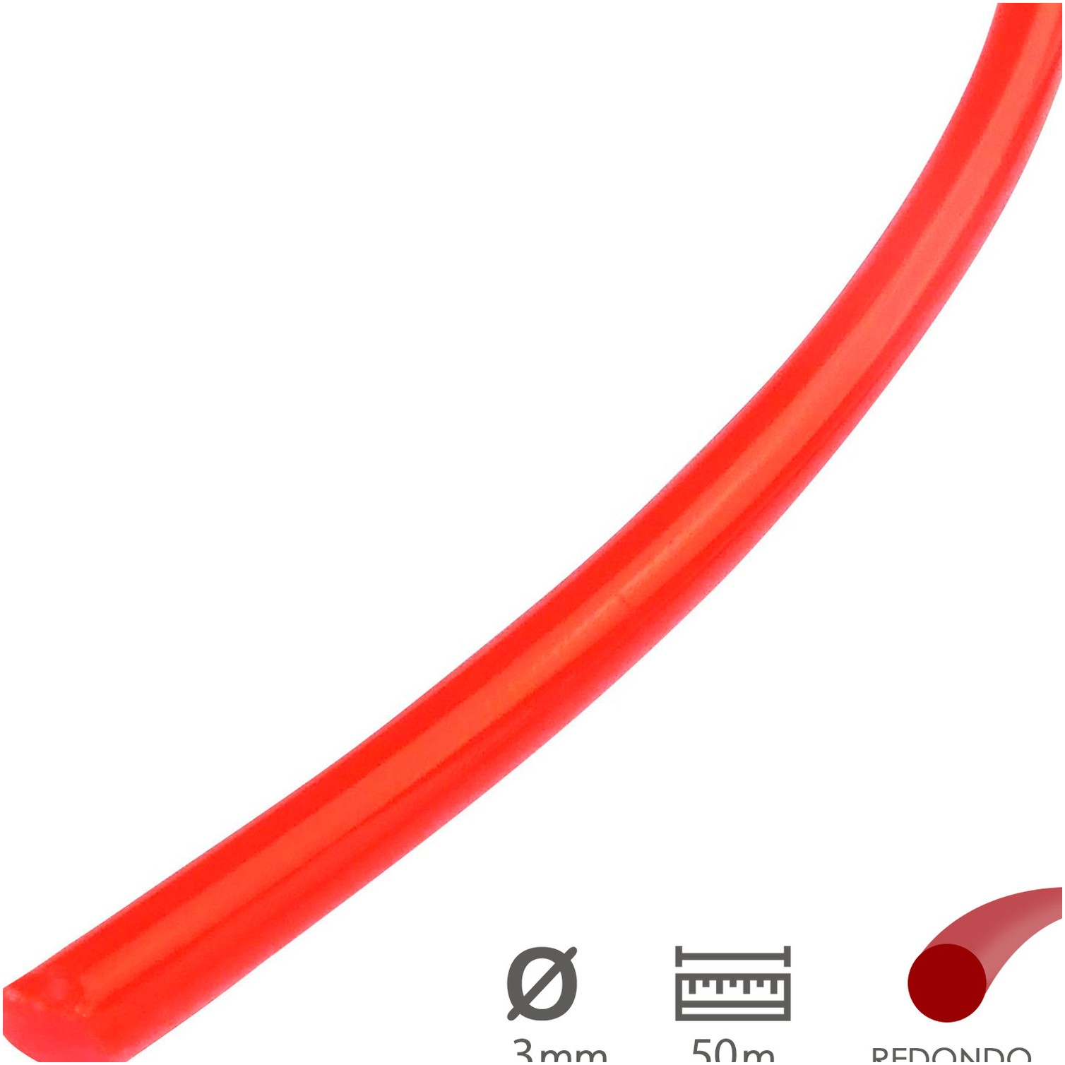 Hilo Nylon Redondo Ø 3,0 mm. (Dispensador 50 metros)