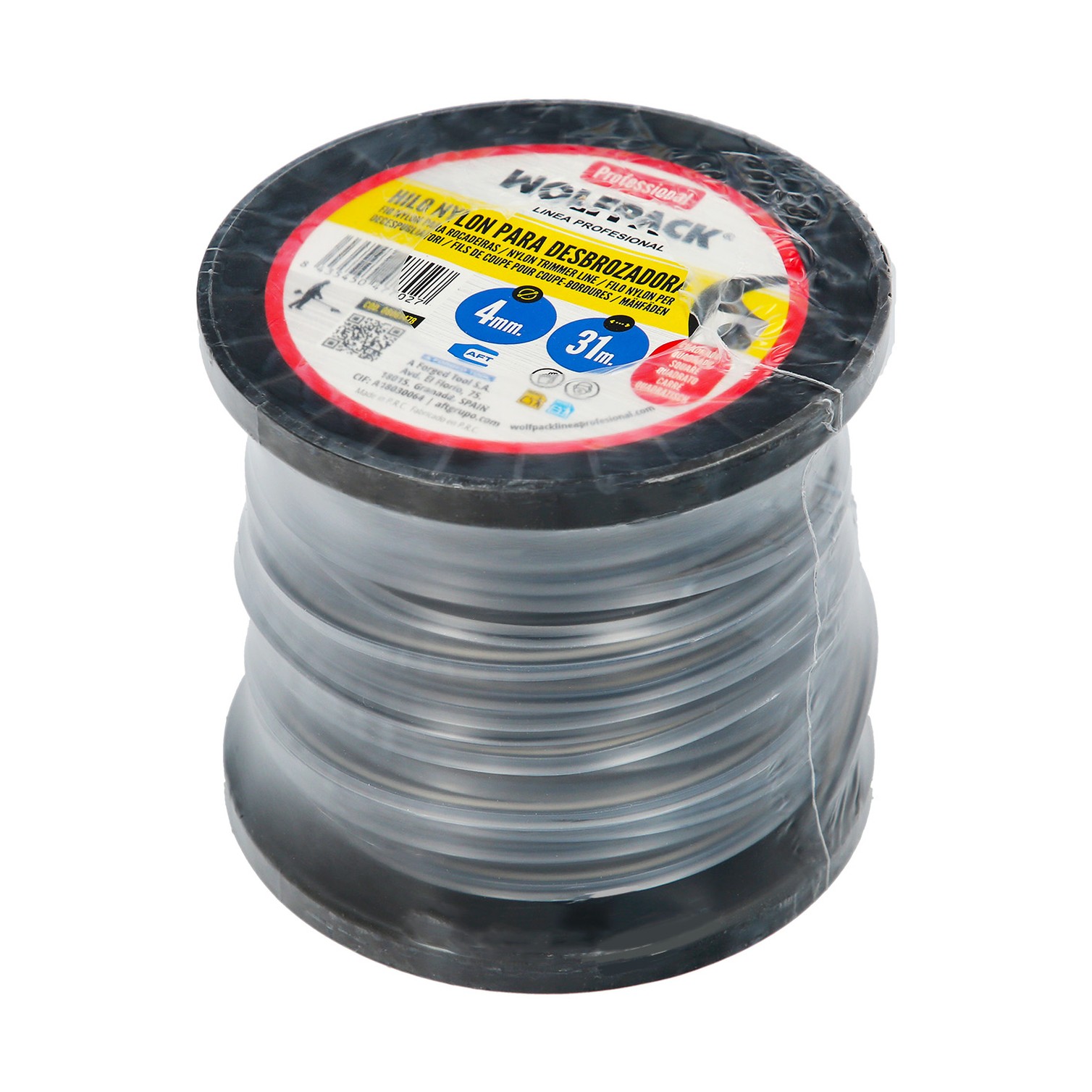 Hilo Nylon Cuadrado Profesional Ø 4,0 mm. (Bobina 31 metros)
