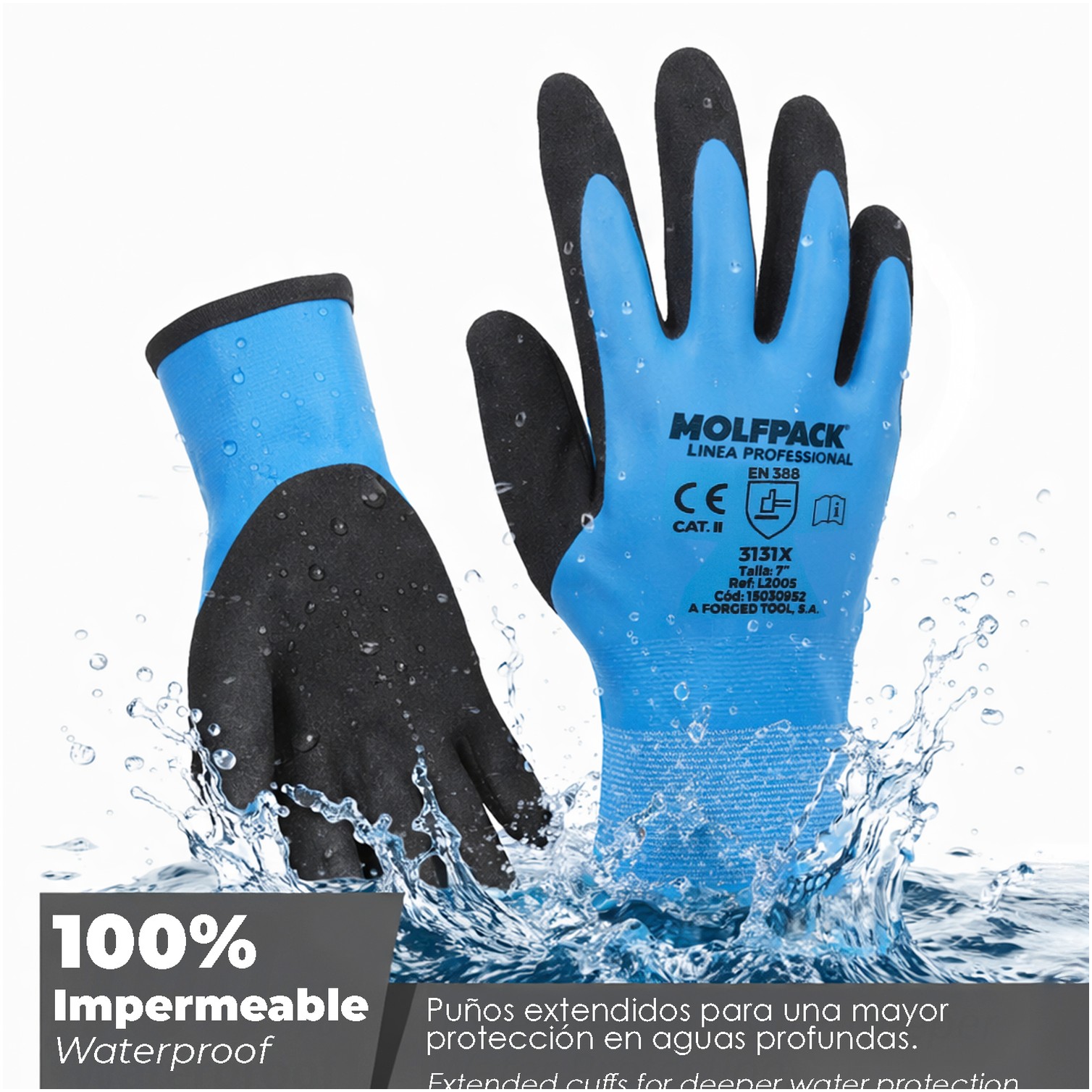 Guante Latex Foam Impermeable 6" (Par)