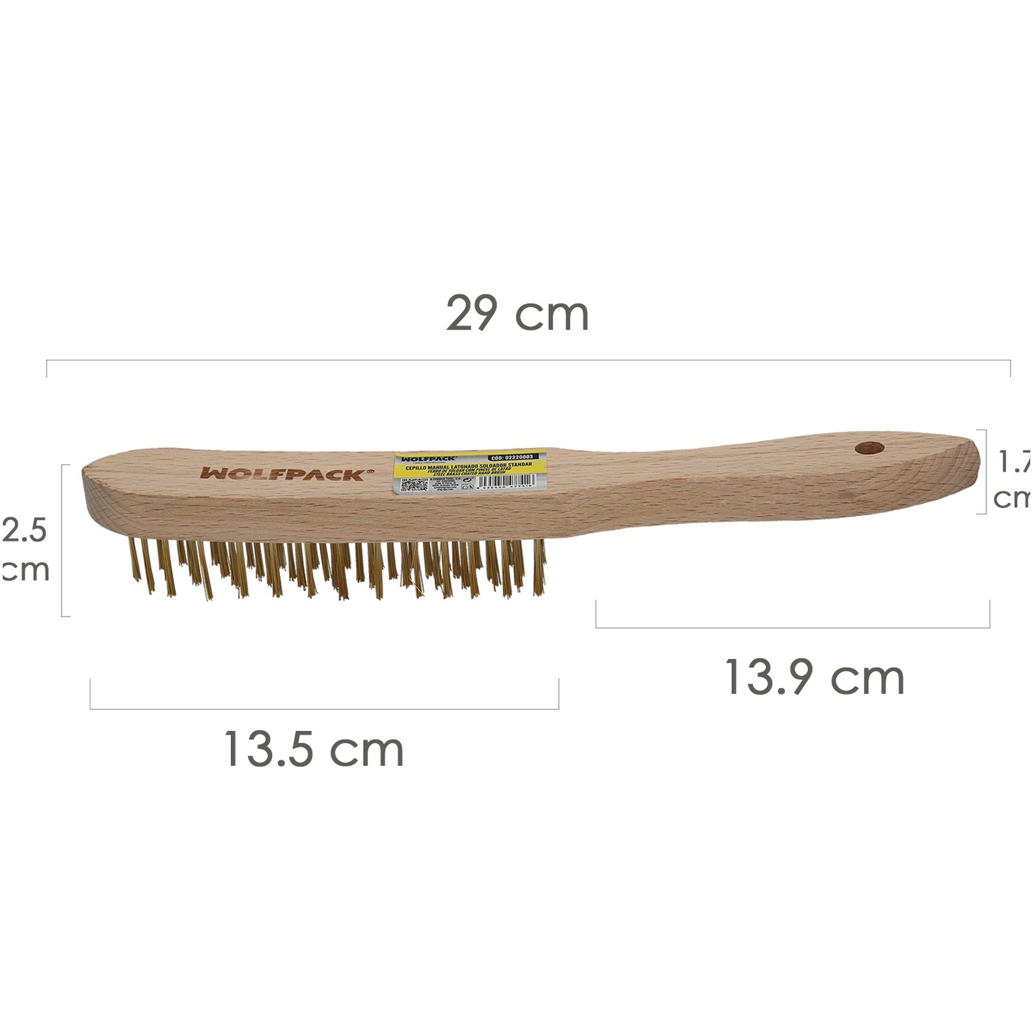 Cepillo Manual Latonado Soldador Standard