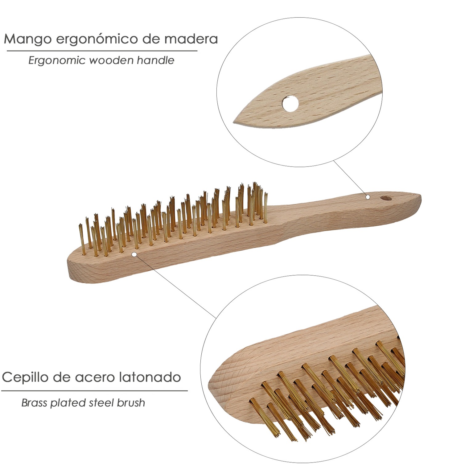 Cepillo Manual Latonado Soldador Standard