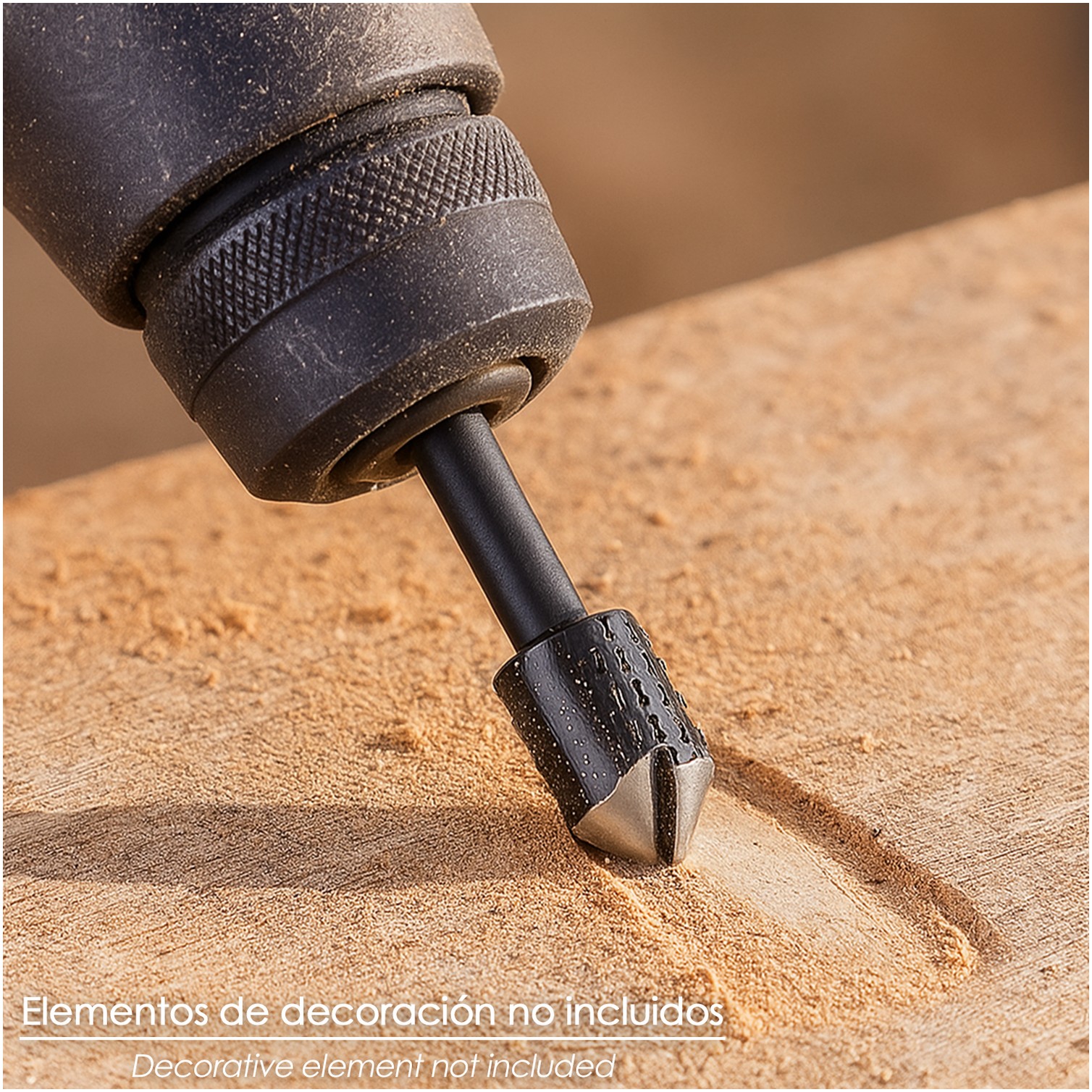 Fresa Rotativa Madera Para Vaciado Ø 15 mm. Para Taladro / Fresadora