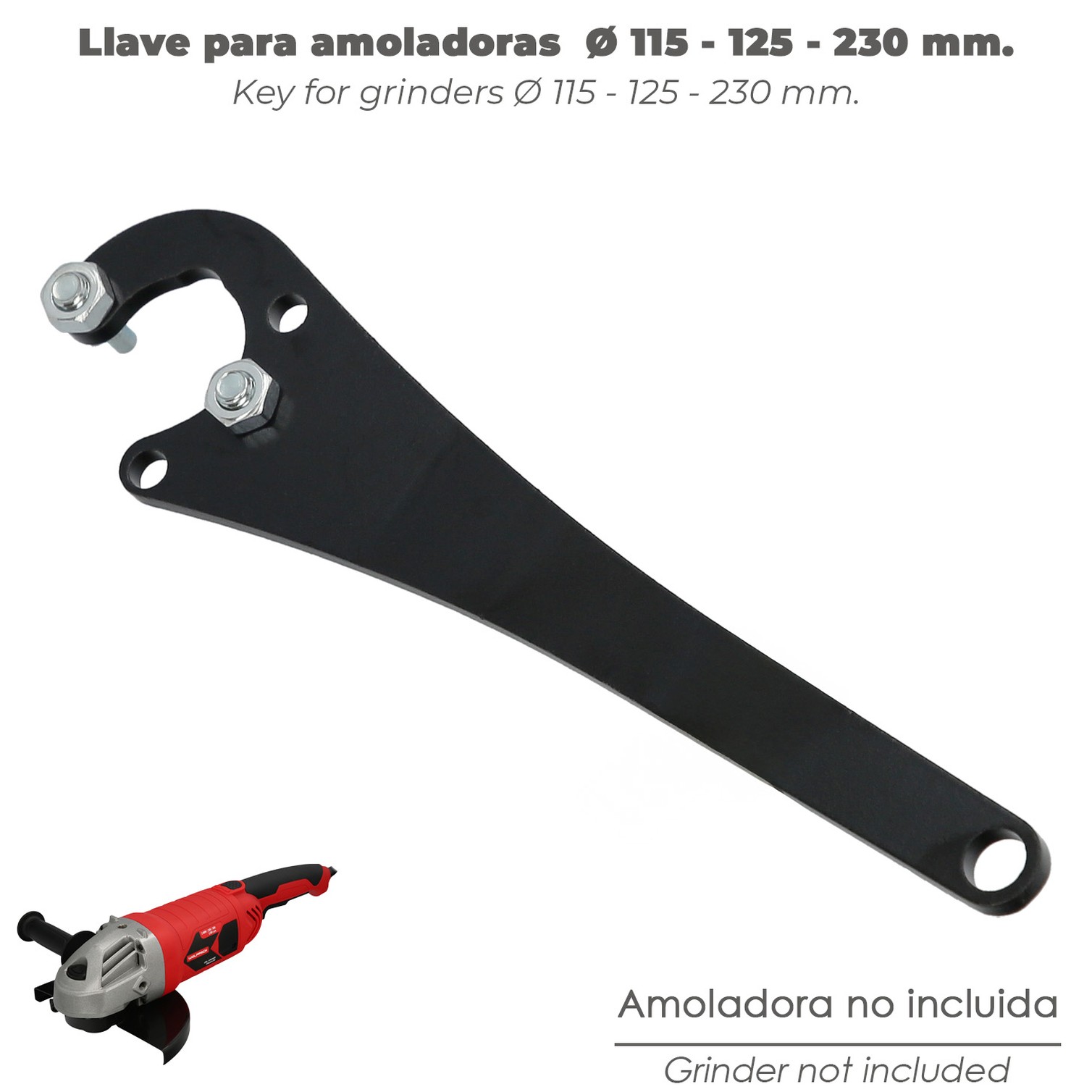 Llave Amoladora 115 - 125 - 230 Mm.