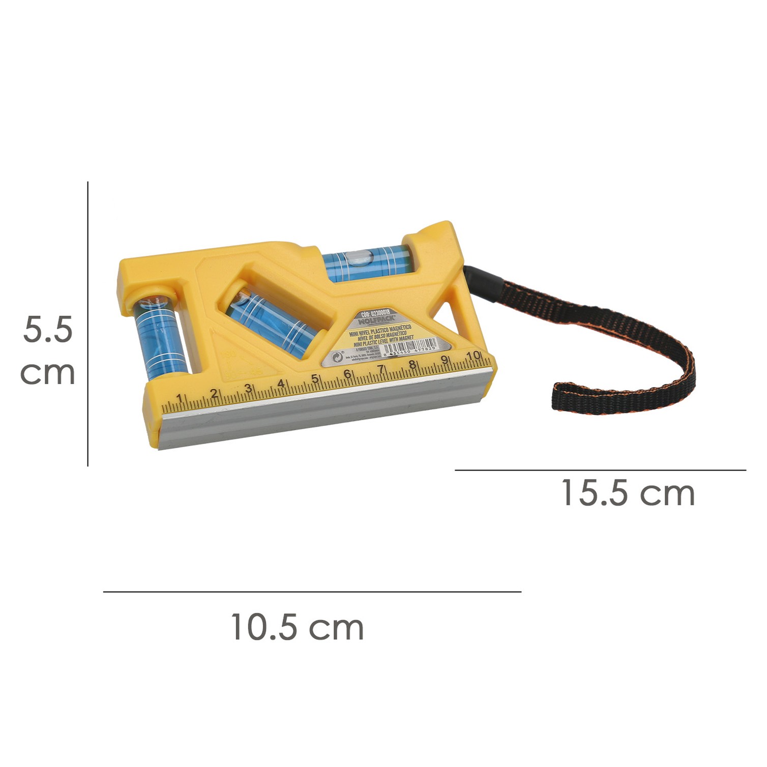 Nivel Plastico Magnetico Mini