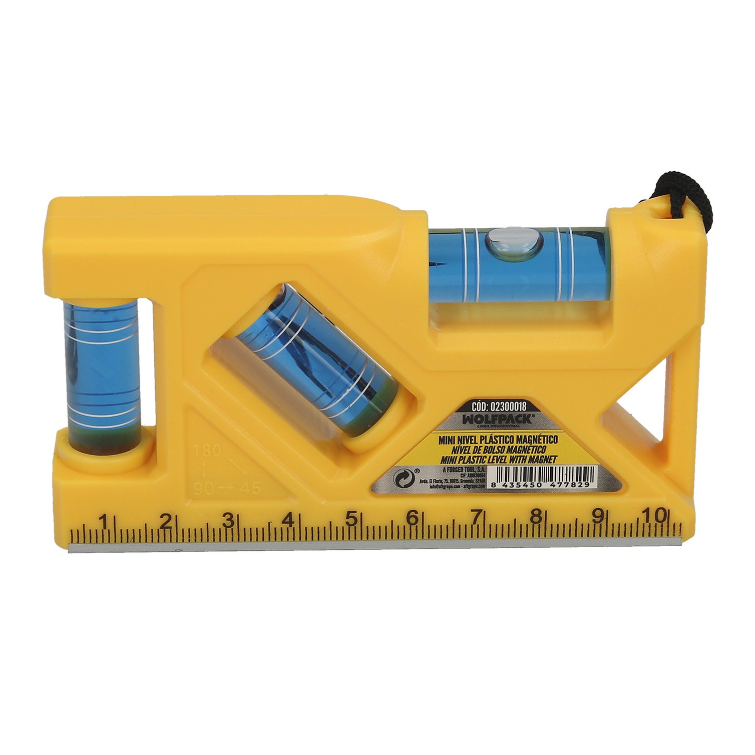 Nivel Plastico Magnetico Mini