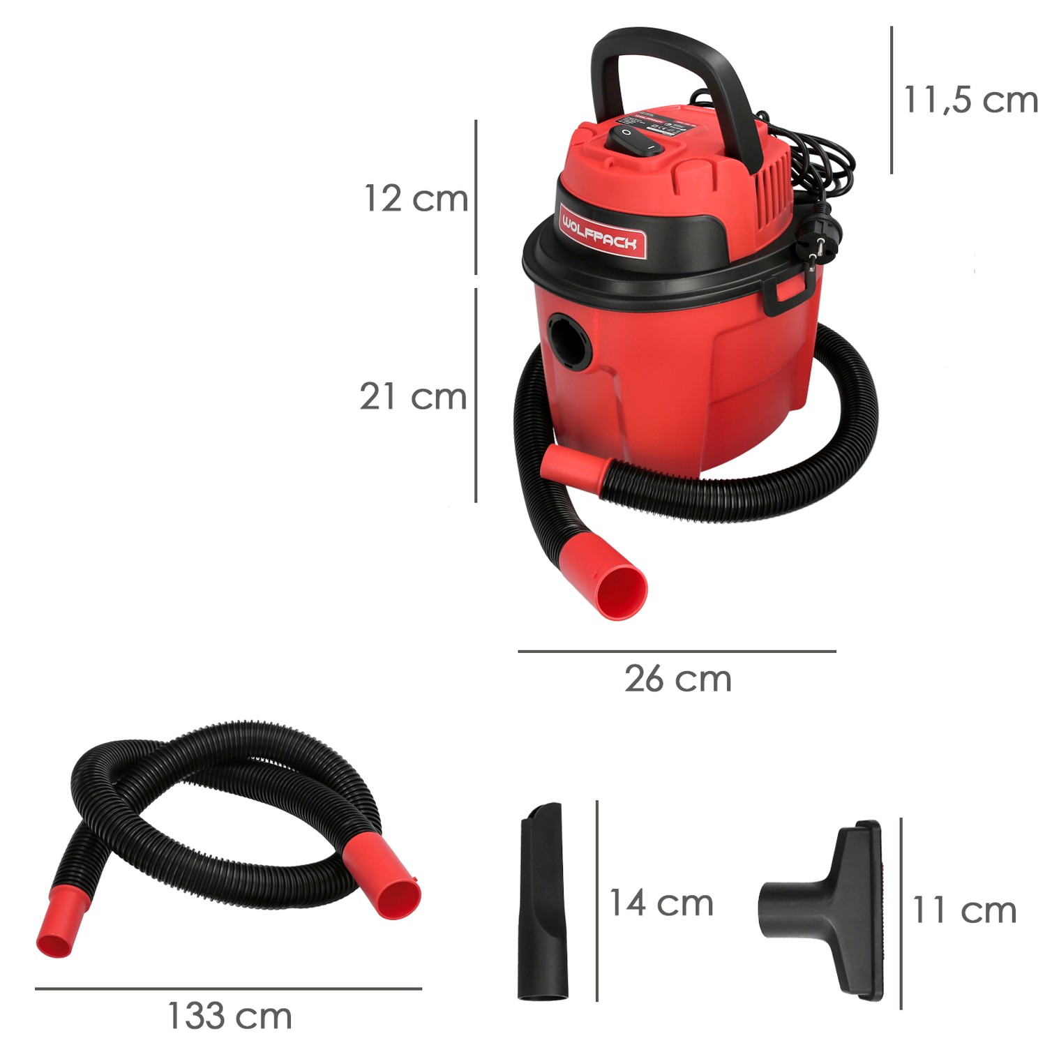 Aspirador Soplador Plástico Agua Y Polvo 10 Litros / 1000 Watt.