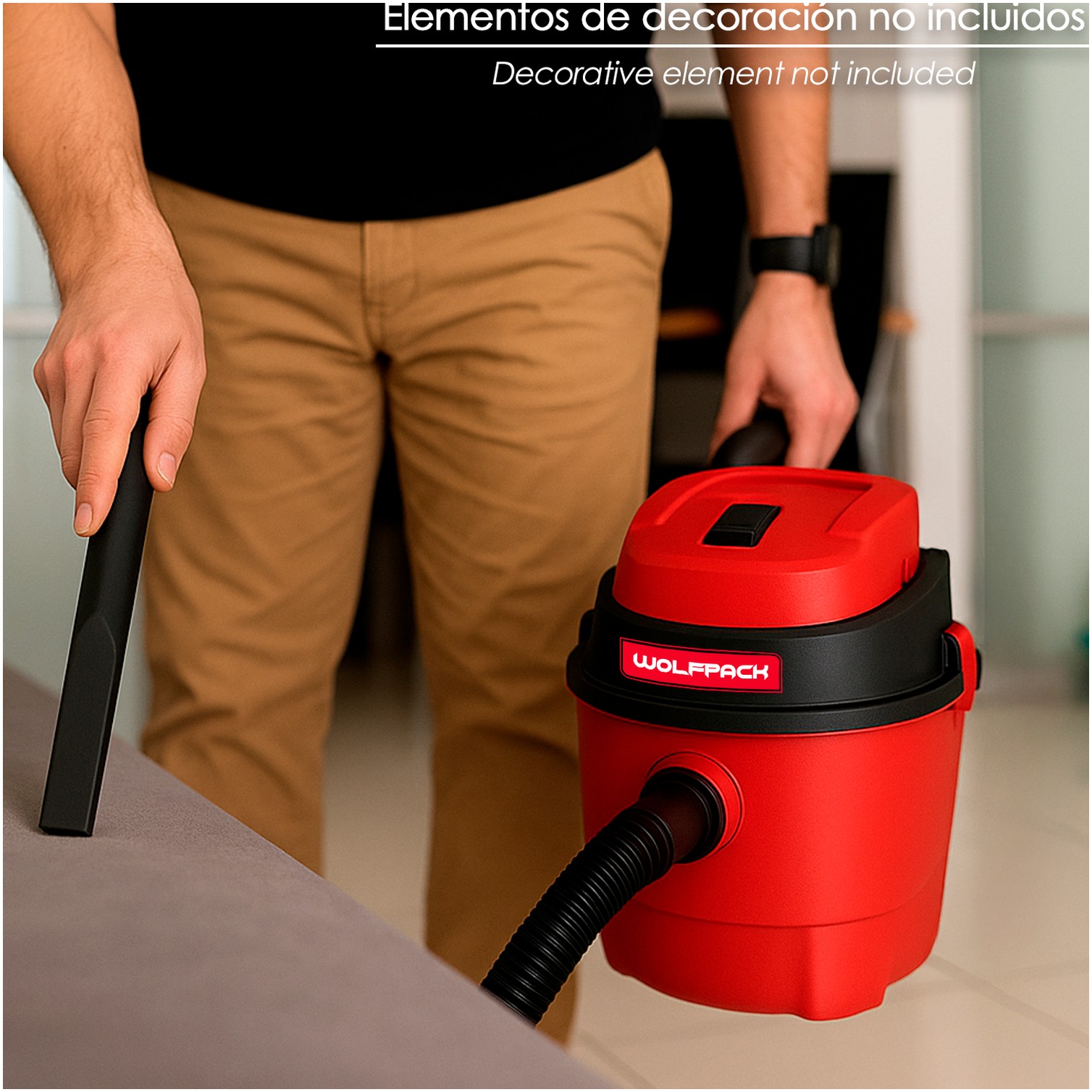 Aspirador Soplador Plástico Agua Y Polvo 10 Litros / 1000 Watt.