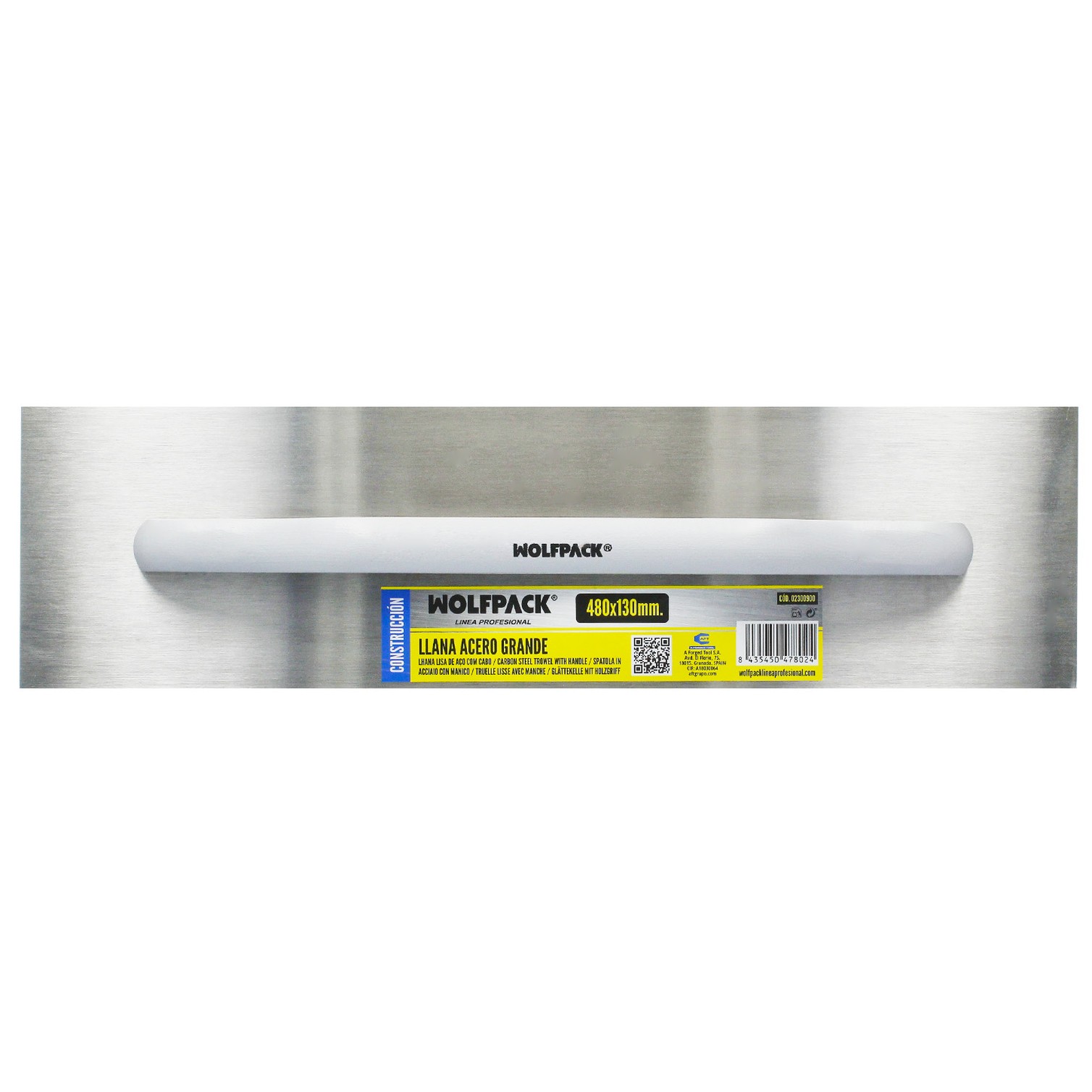 Llana Acero Grande 480x130 mm.