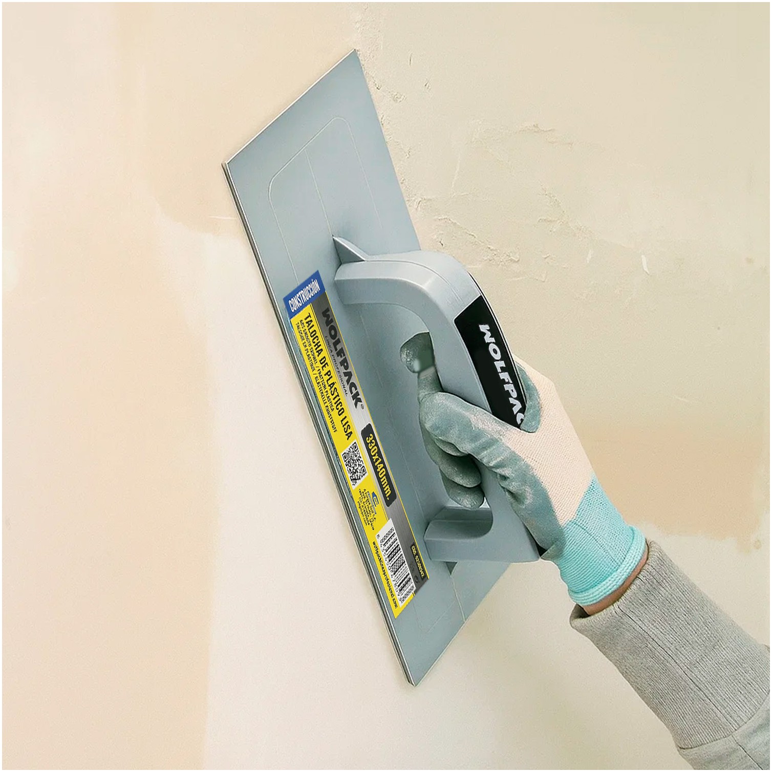 Talocha Plastico Lisa 33 x 14 cm. Gris.