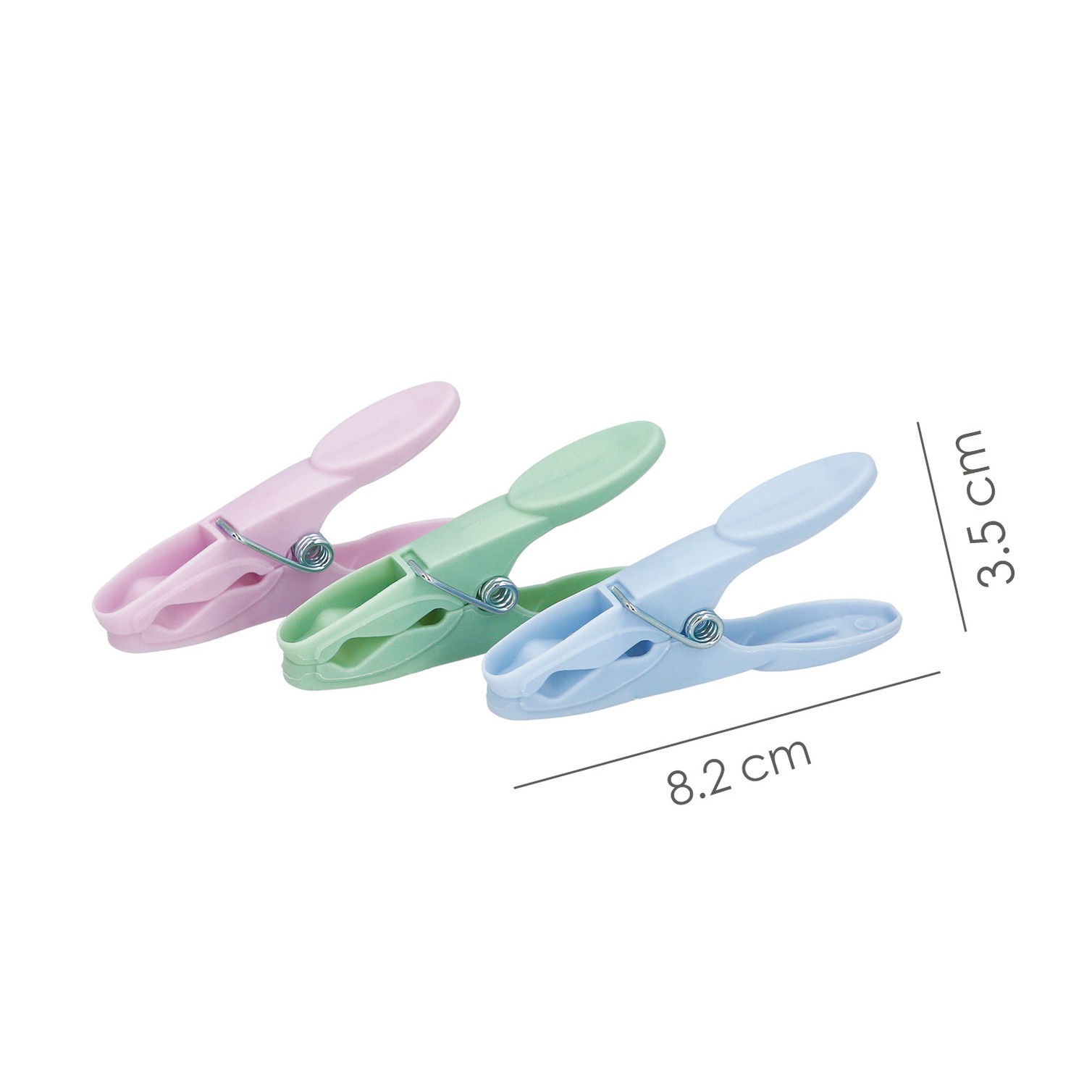 Pinzas Tender Ropa Plastico (Pak 24 Pz)
