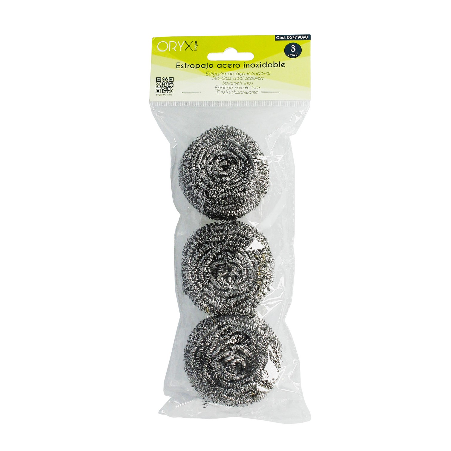 Estropajo Acero Inoxidable (Pak 3 Pz)