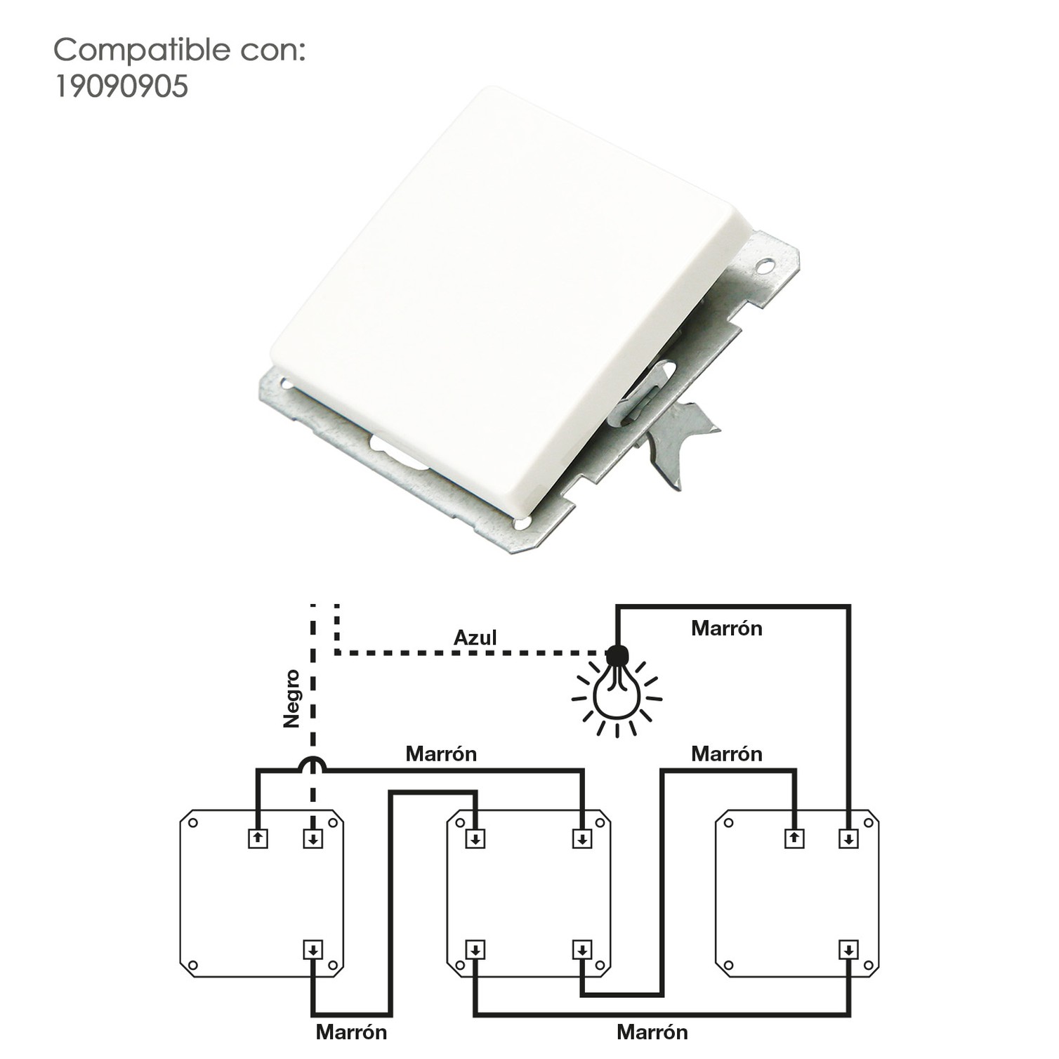 Interruptor / Conmutador Simple (Mecanismo)