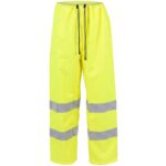 Pantalon Alta Visibilidad Lluvia Talla S. 100% Impermeable. Pantalon Impermeable Trabajo [+5 variaciones de Talla Disponibles]