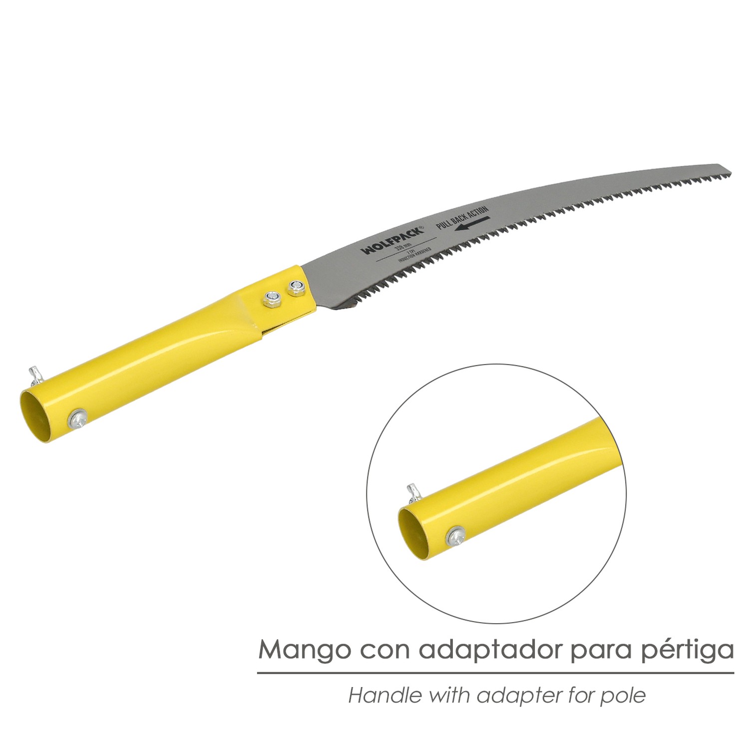 Serrucho Podar Curvo Para Pertiga JP 330 mm.
