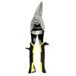 Tijeras Chapa Corte Derechas 250 mm. Hoja Acero Al Carbono, Mangos Engomados, Con Dientes Serrados, Cortachapa, Tijera Aviacion